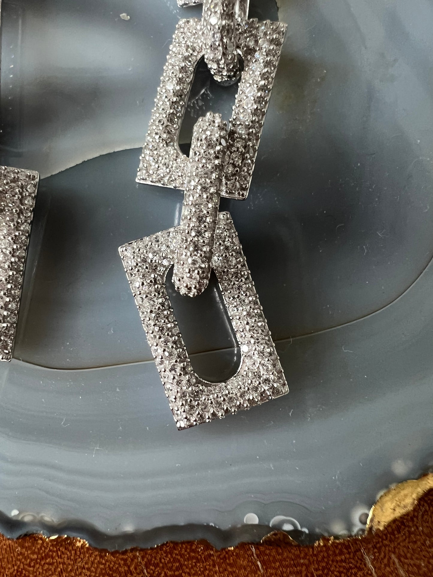 Nickho Rey Flat Block Earrings