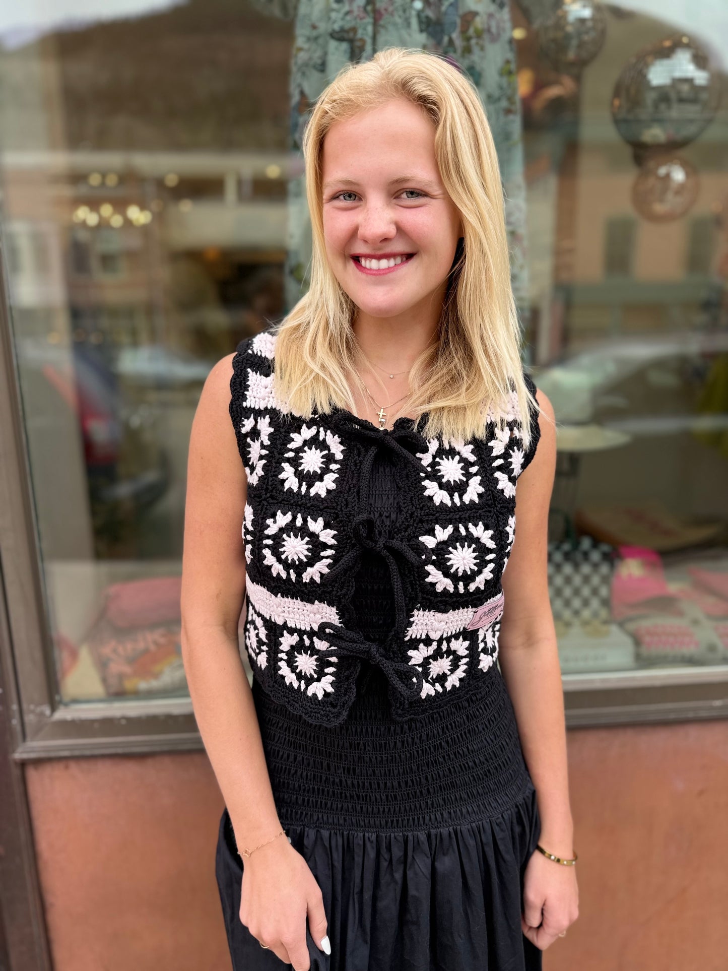 Ganni Crochet Vest