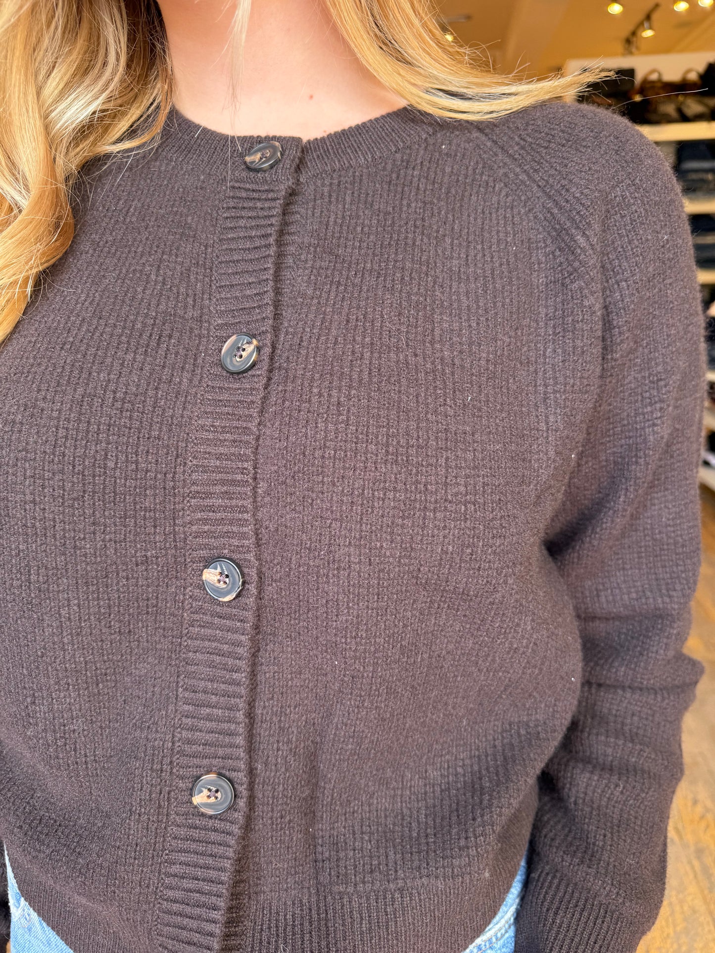 W+W Waffle Cardigan
