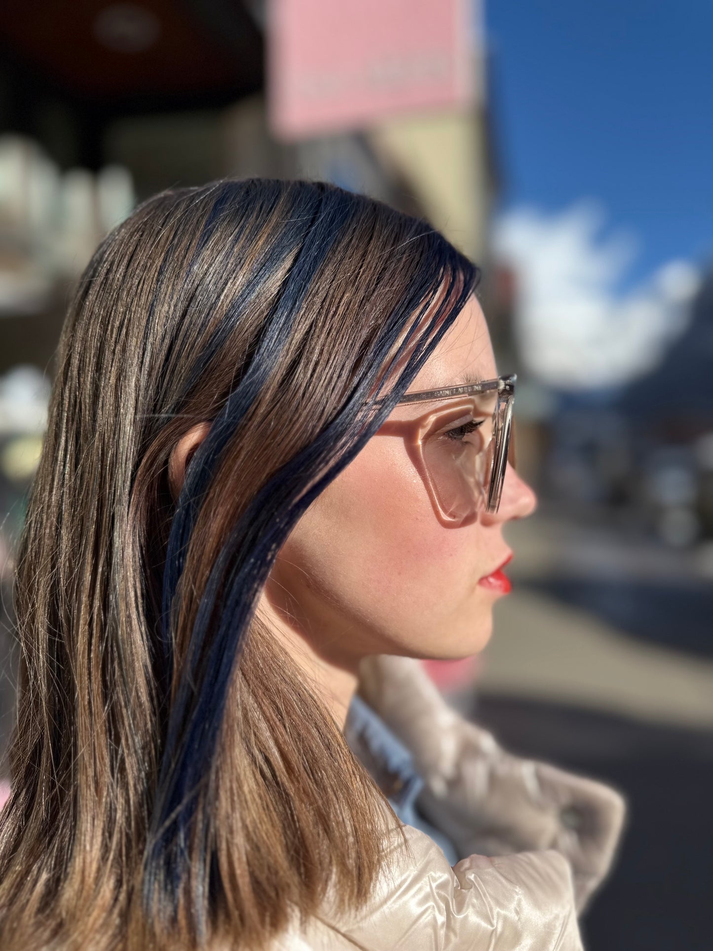 YSL Kate Clear Sunglasses