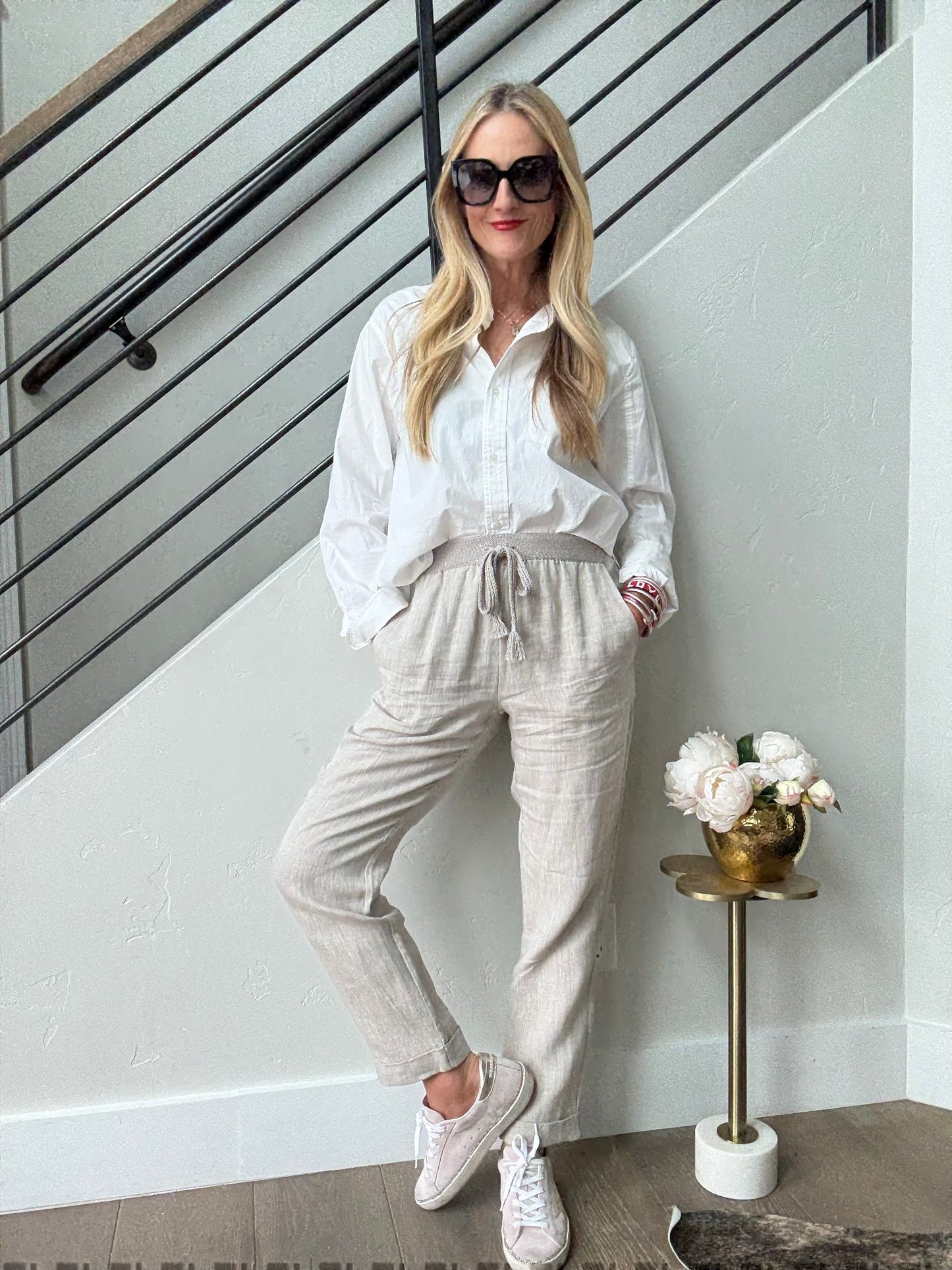 LTP Linen Cuffed Pant