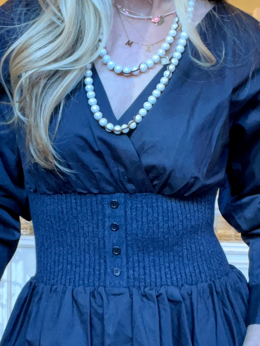 Naadam Mixed Media Mini Dress