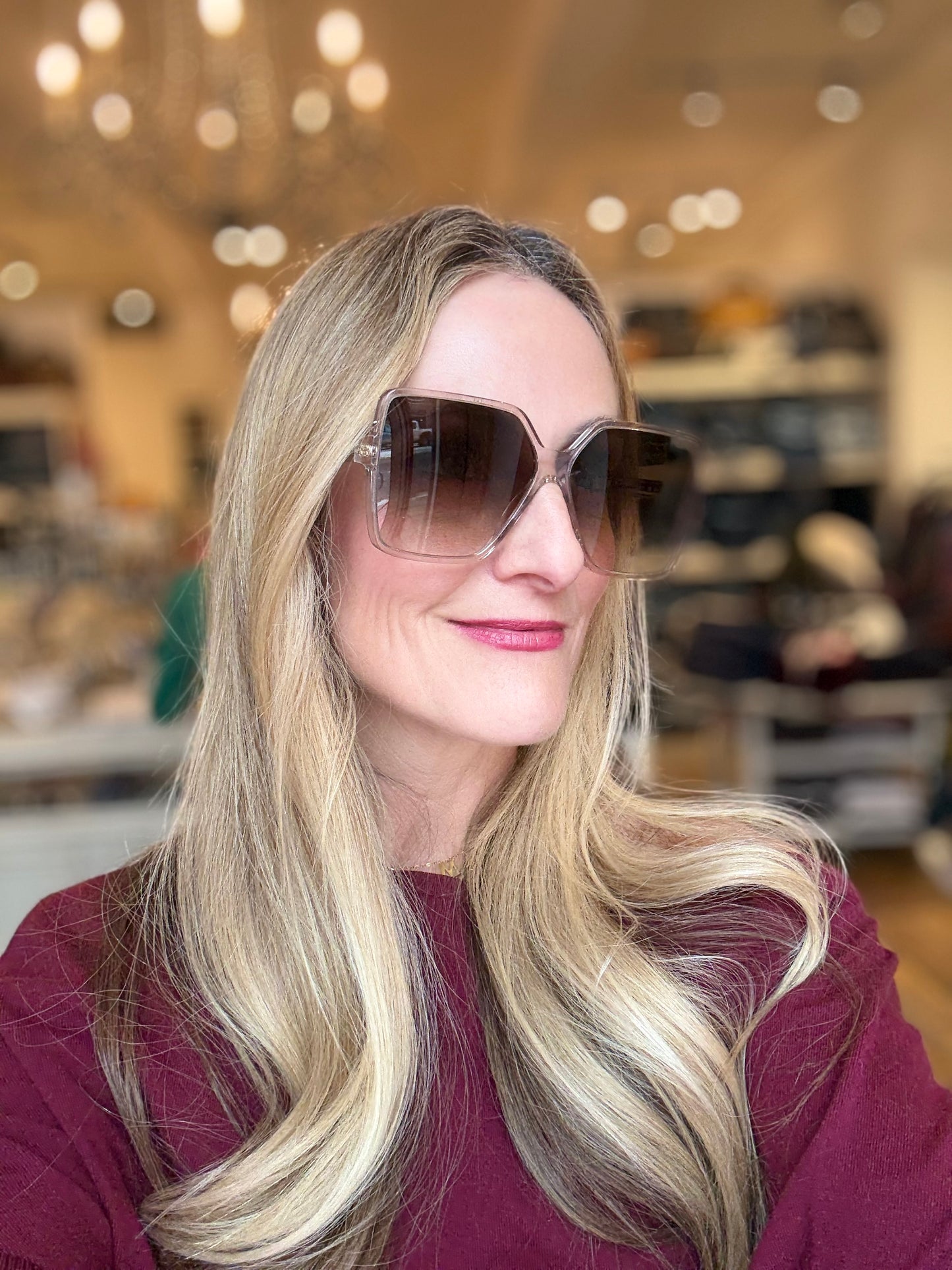 YSL Betty Oversized Square Sunglasses