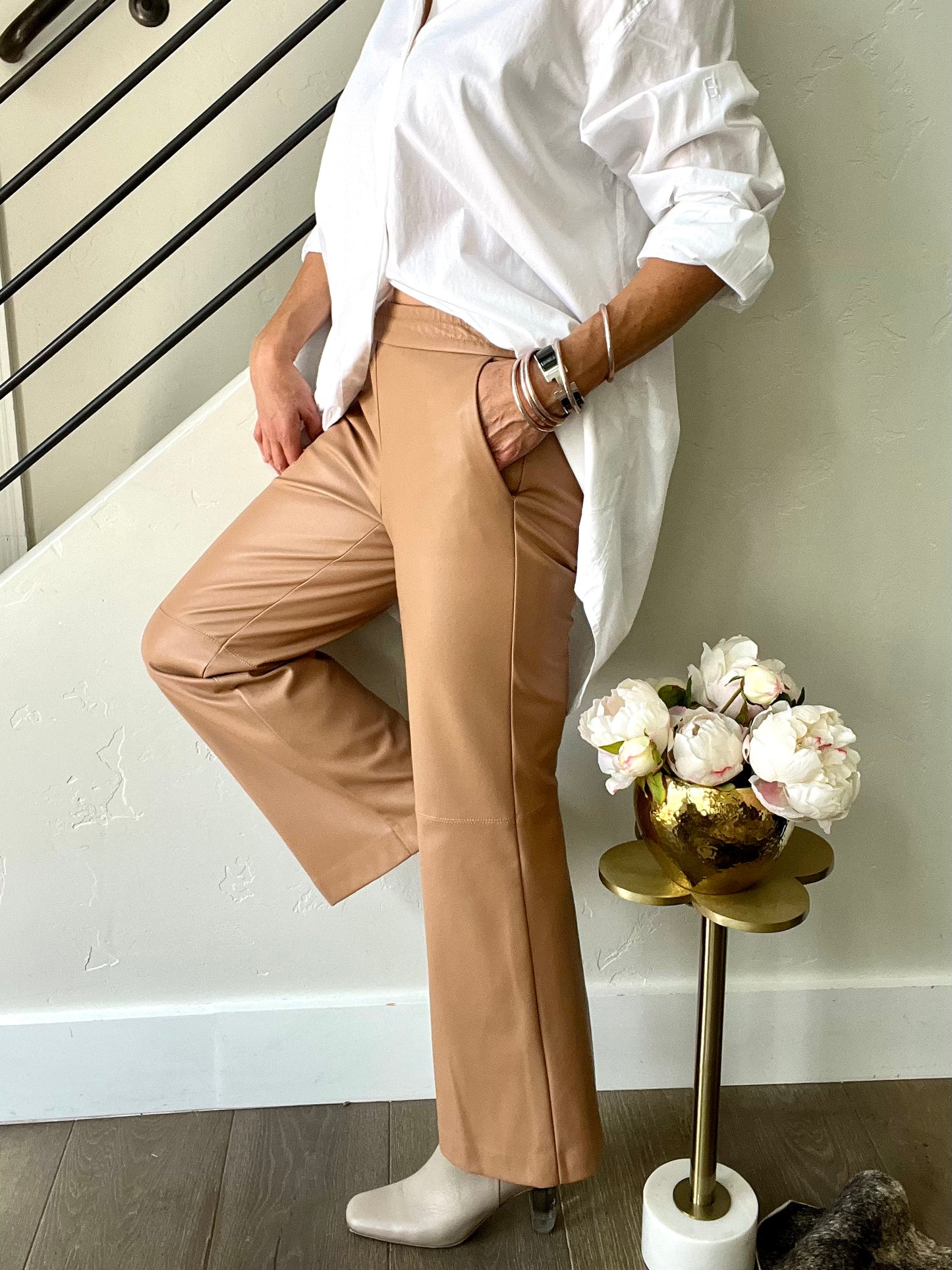 Nude Faux Flare Leg Pant