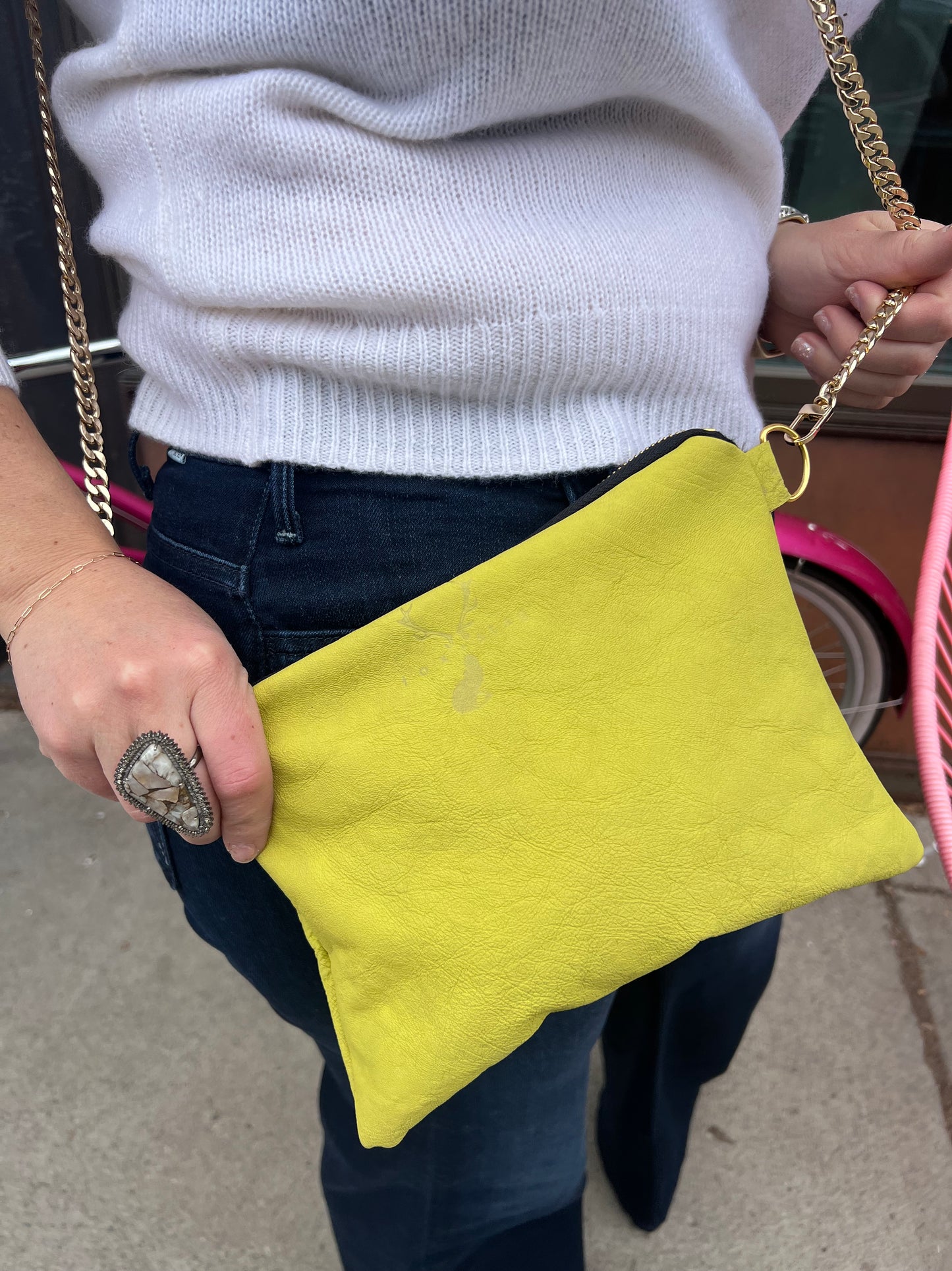 Fox + Stag Leather Clutch