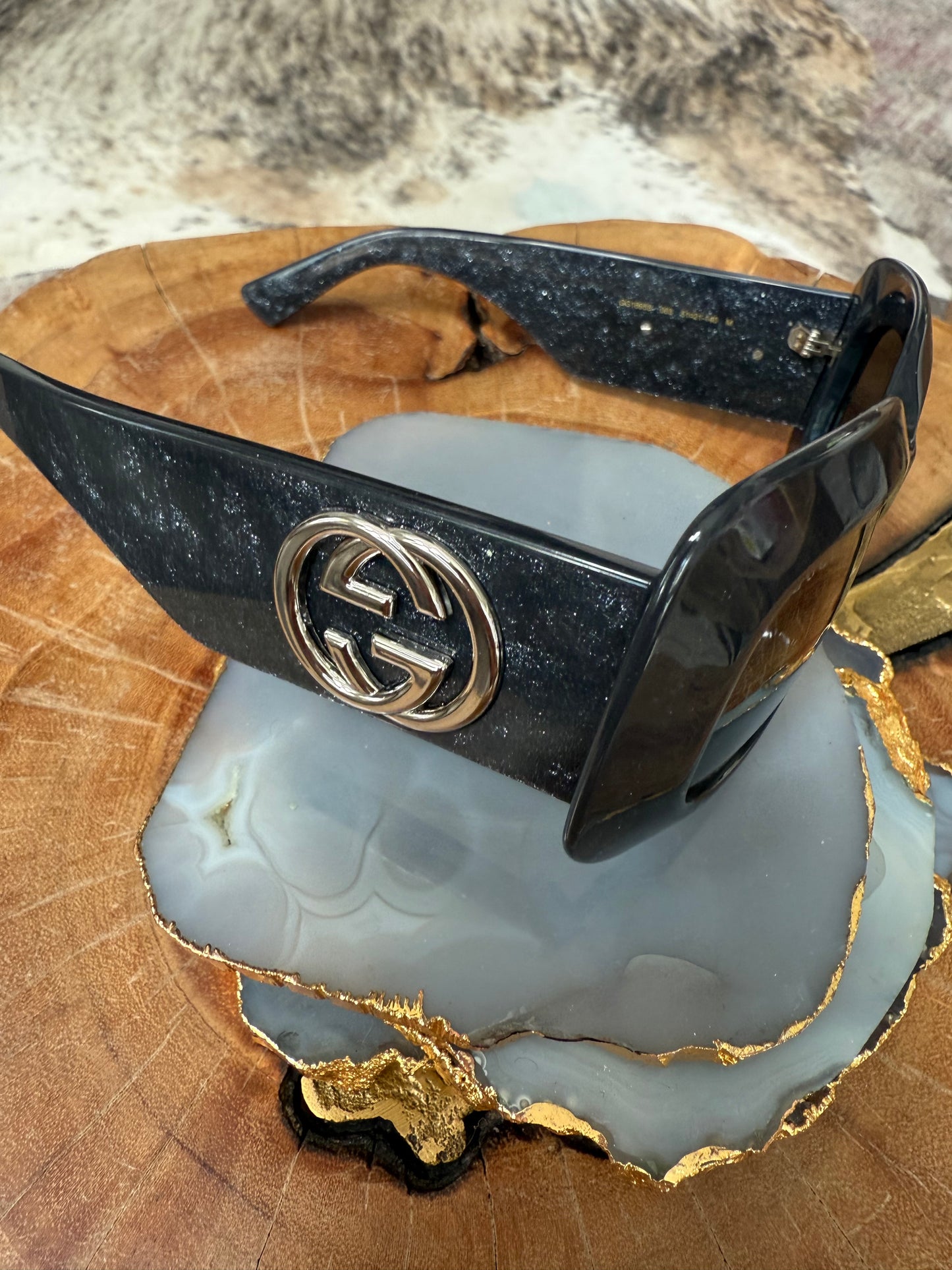 GG Grey Sparkle Sunglasses