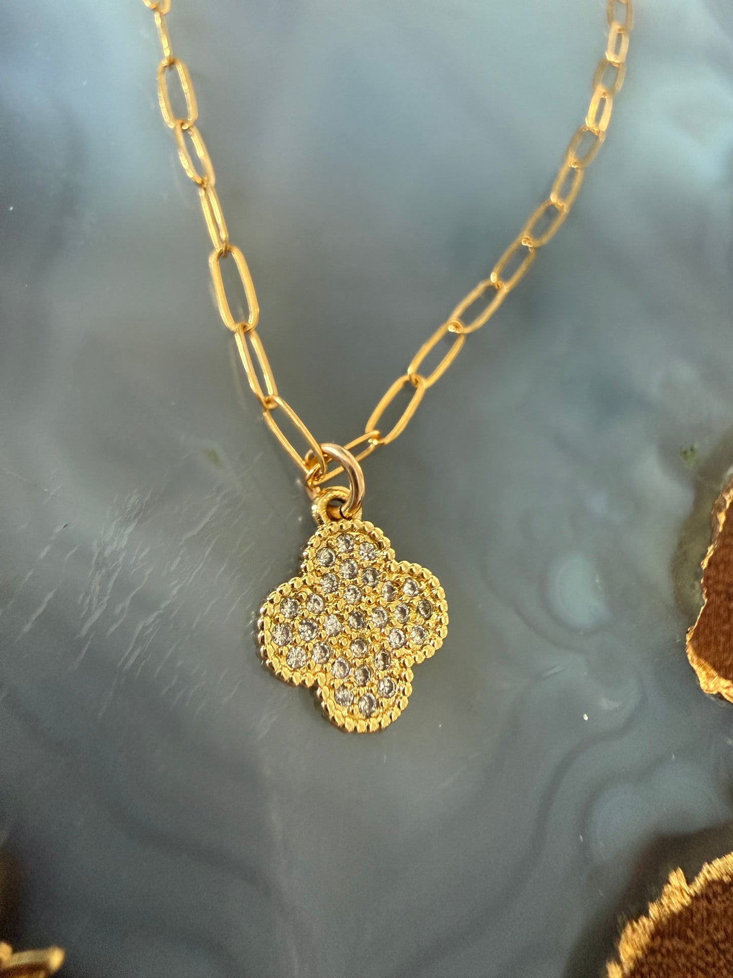 Ruby & Violet Sm Clover Necklace
