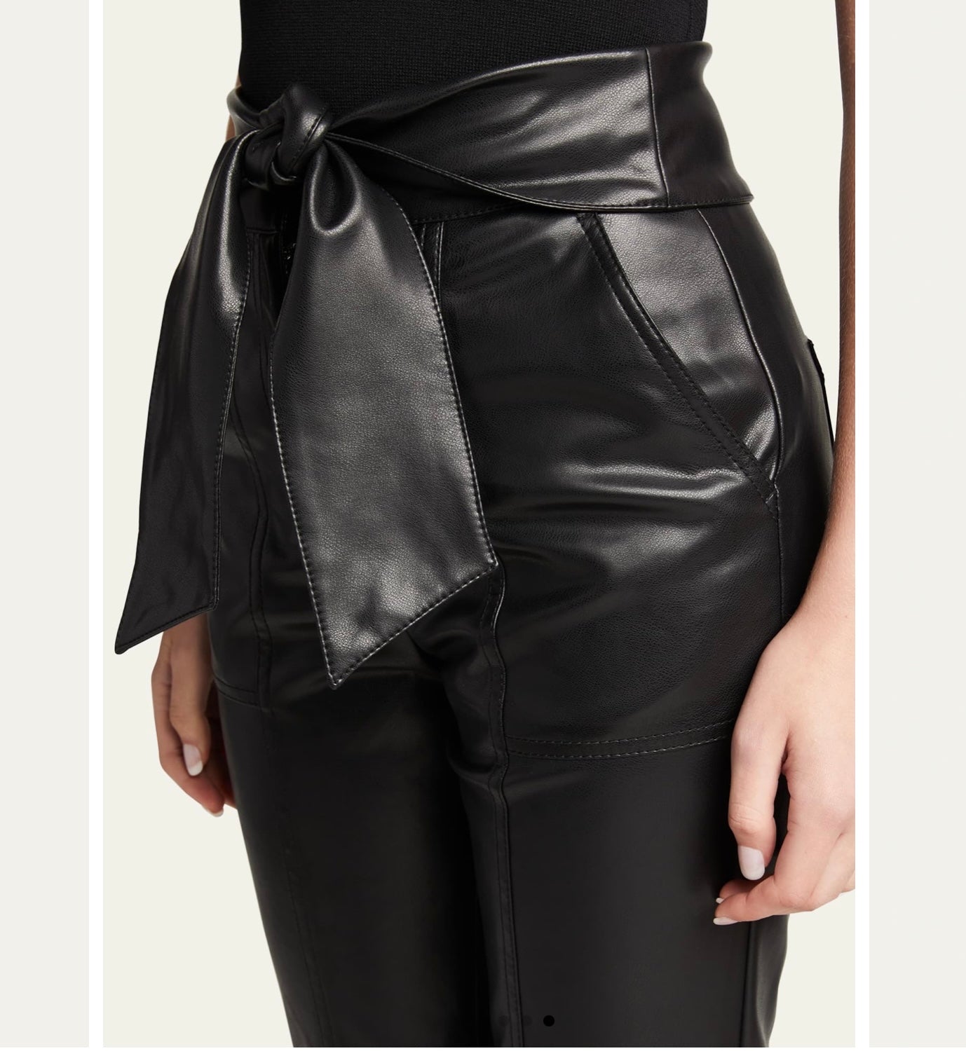Jonathan Simkhai Tessa Vegan Leather Pant