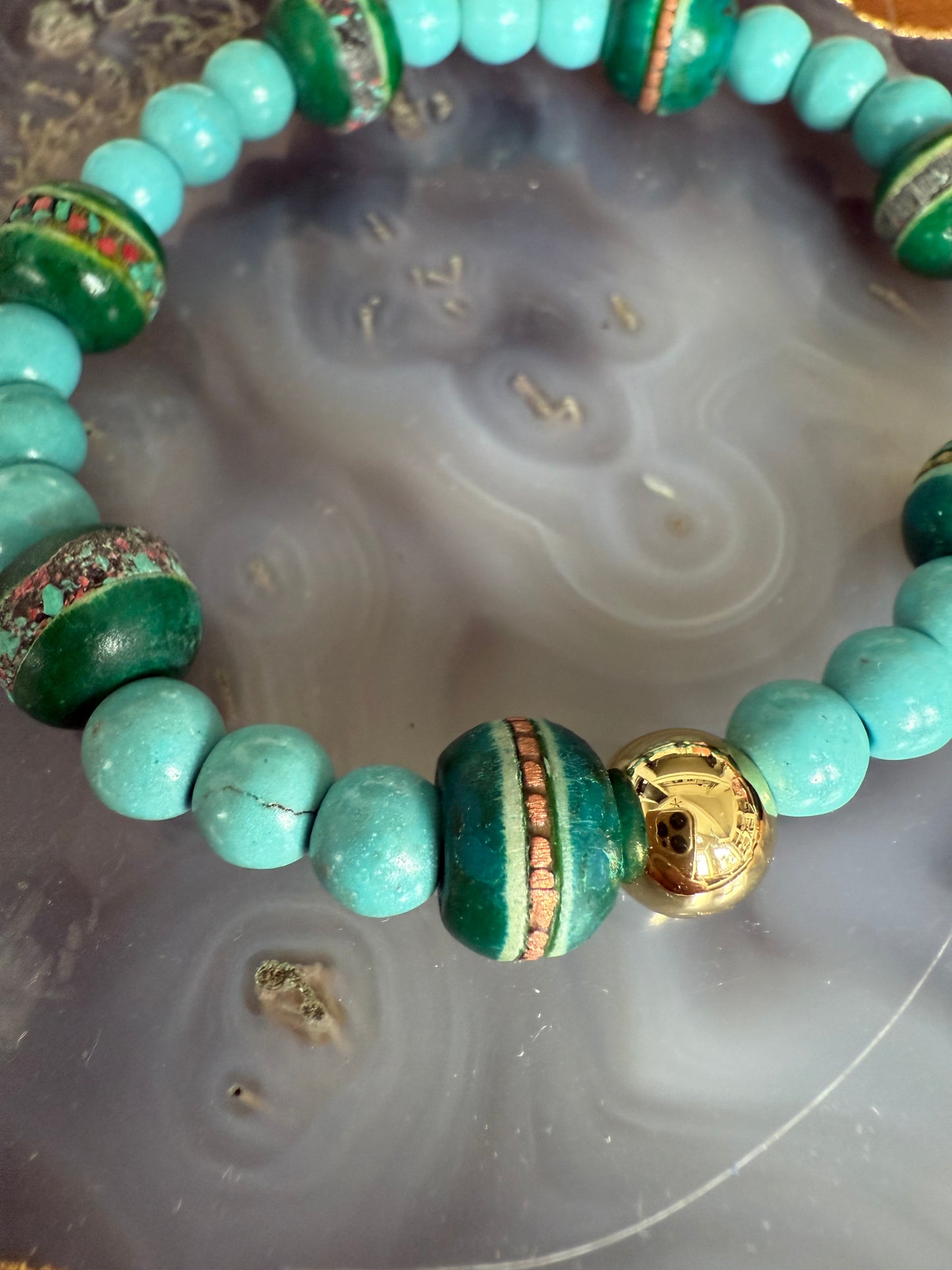 Lauren Amble Turquoise Tribal Bracelet