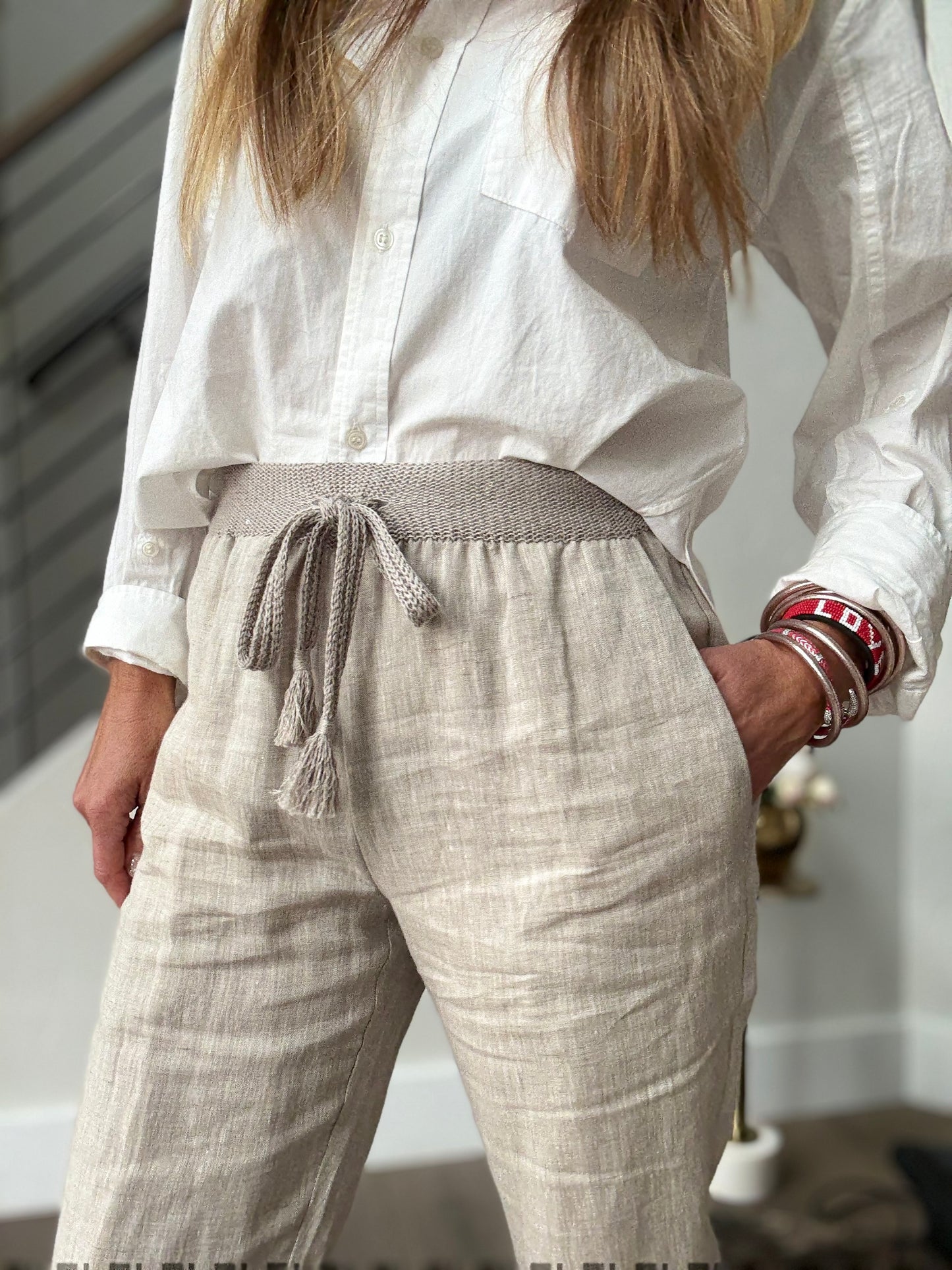 LTP Linen Cuffed Pant