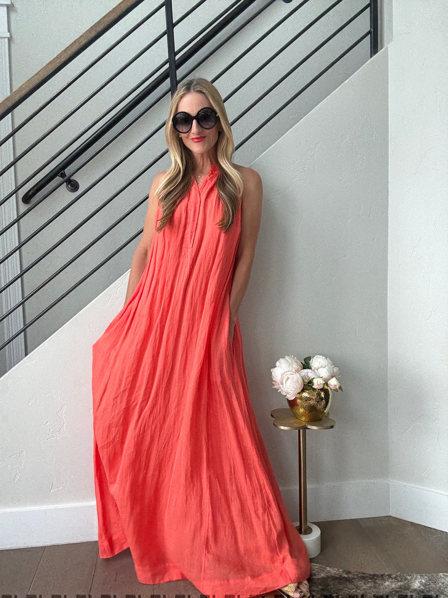 Nude Long Dress