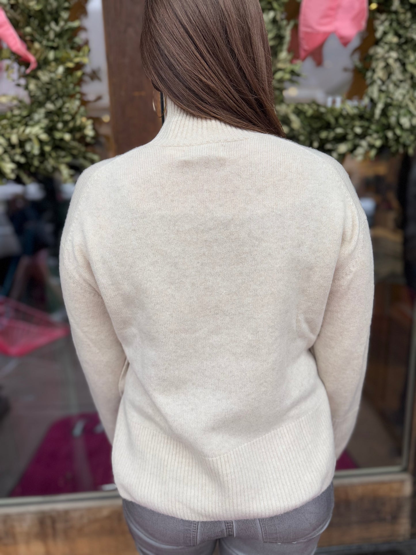 Naadam Side-button Turtleneck
