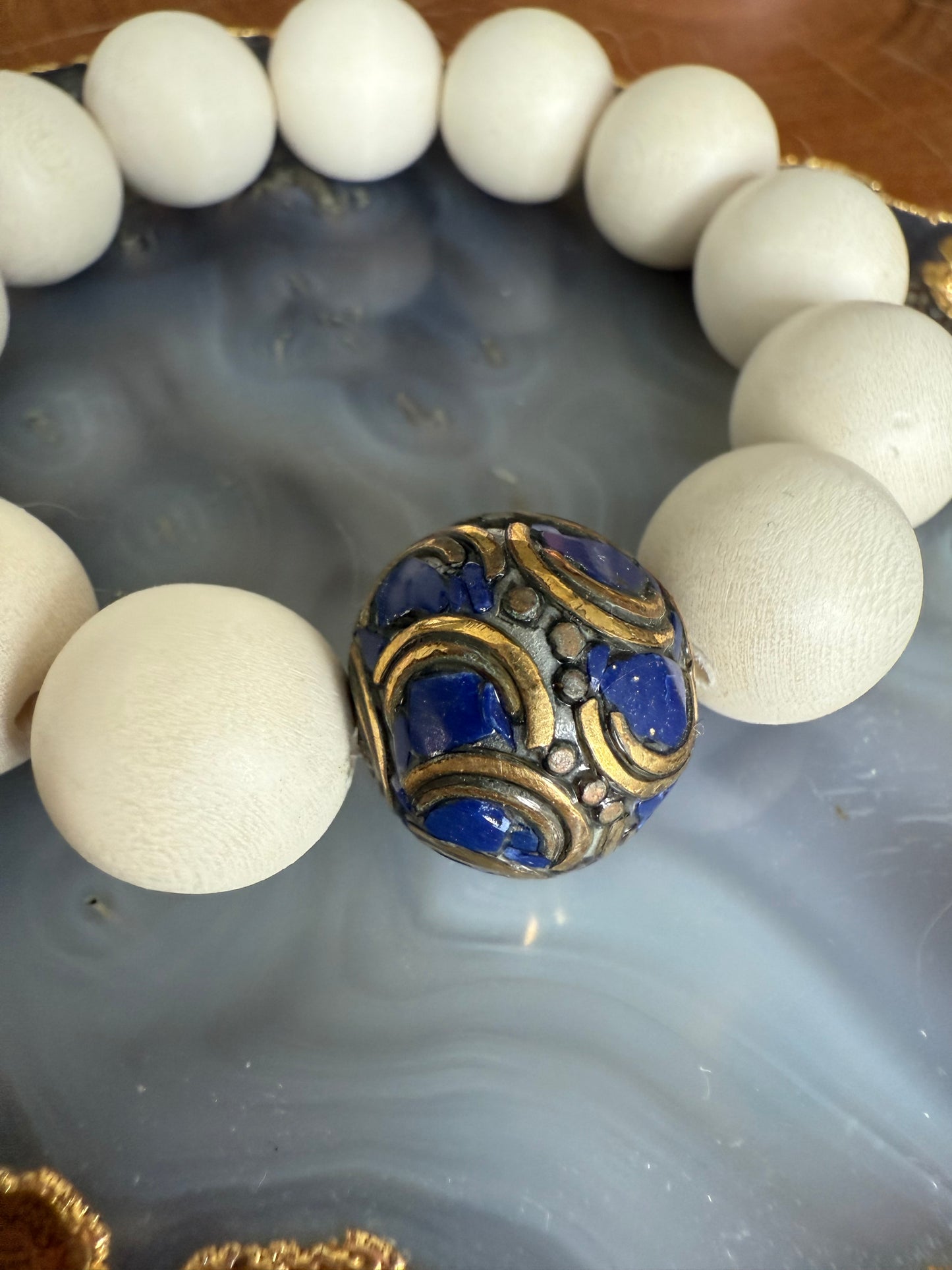 Lauren Amble Lapis Inlay Bracelet