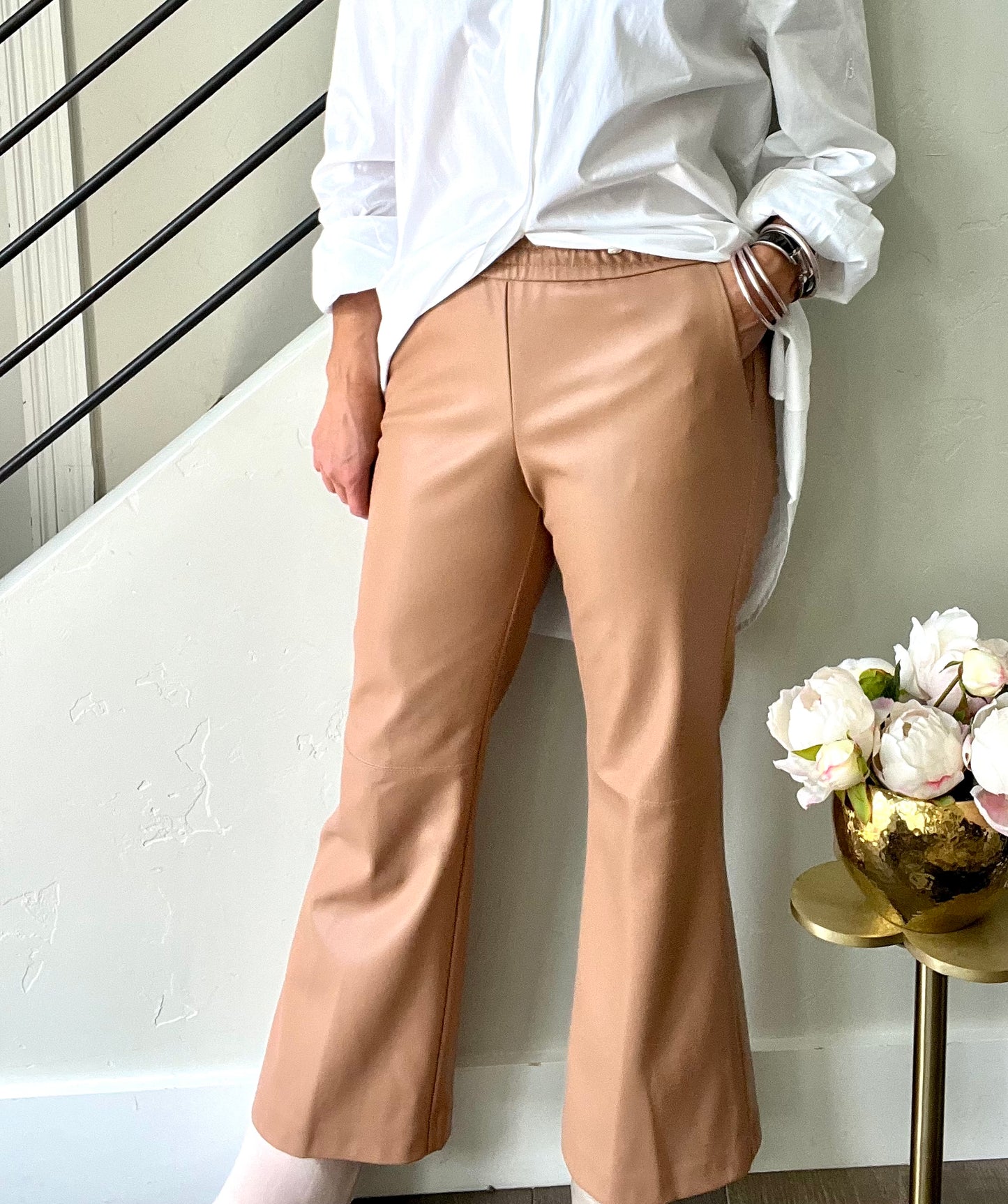 Nude Faux Flare Leg Pant