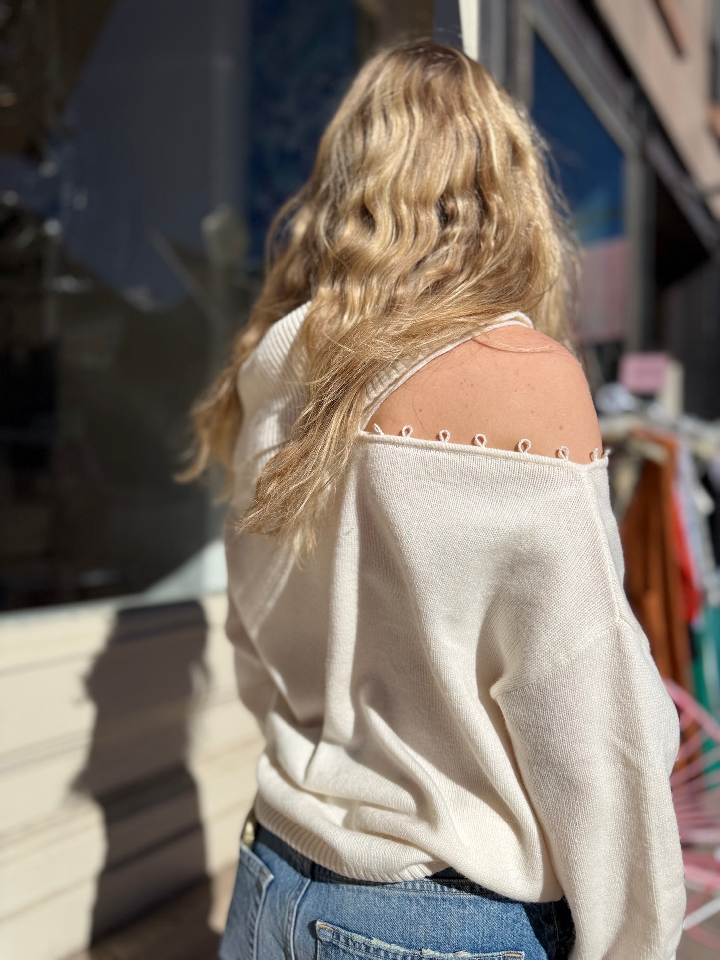 Naadam Asymmetrical Sweater