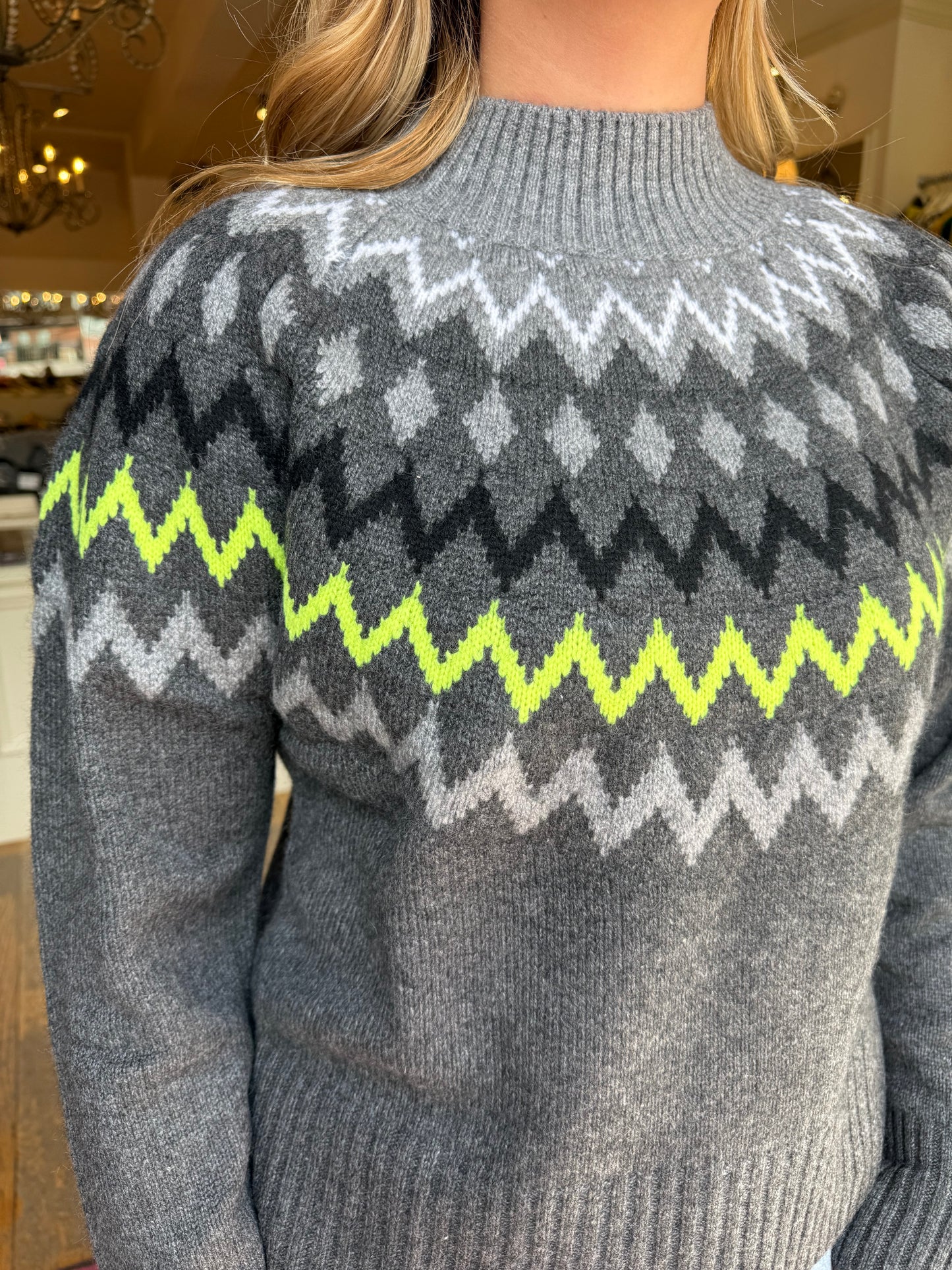 &Isla Sara Fairisle Mock