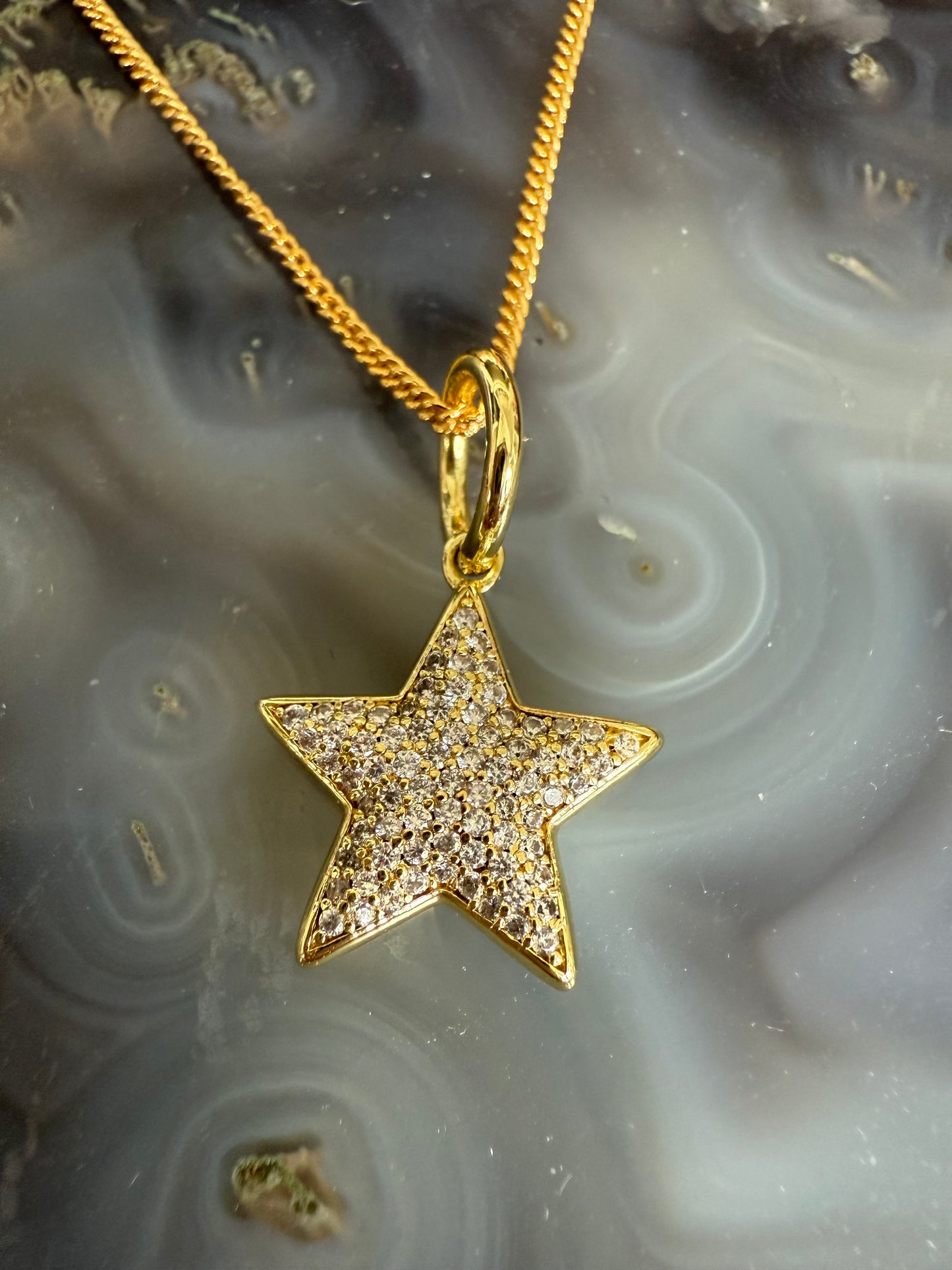 Lauren Amble Star Pave Necklace