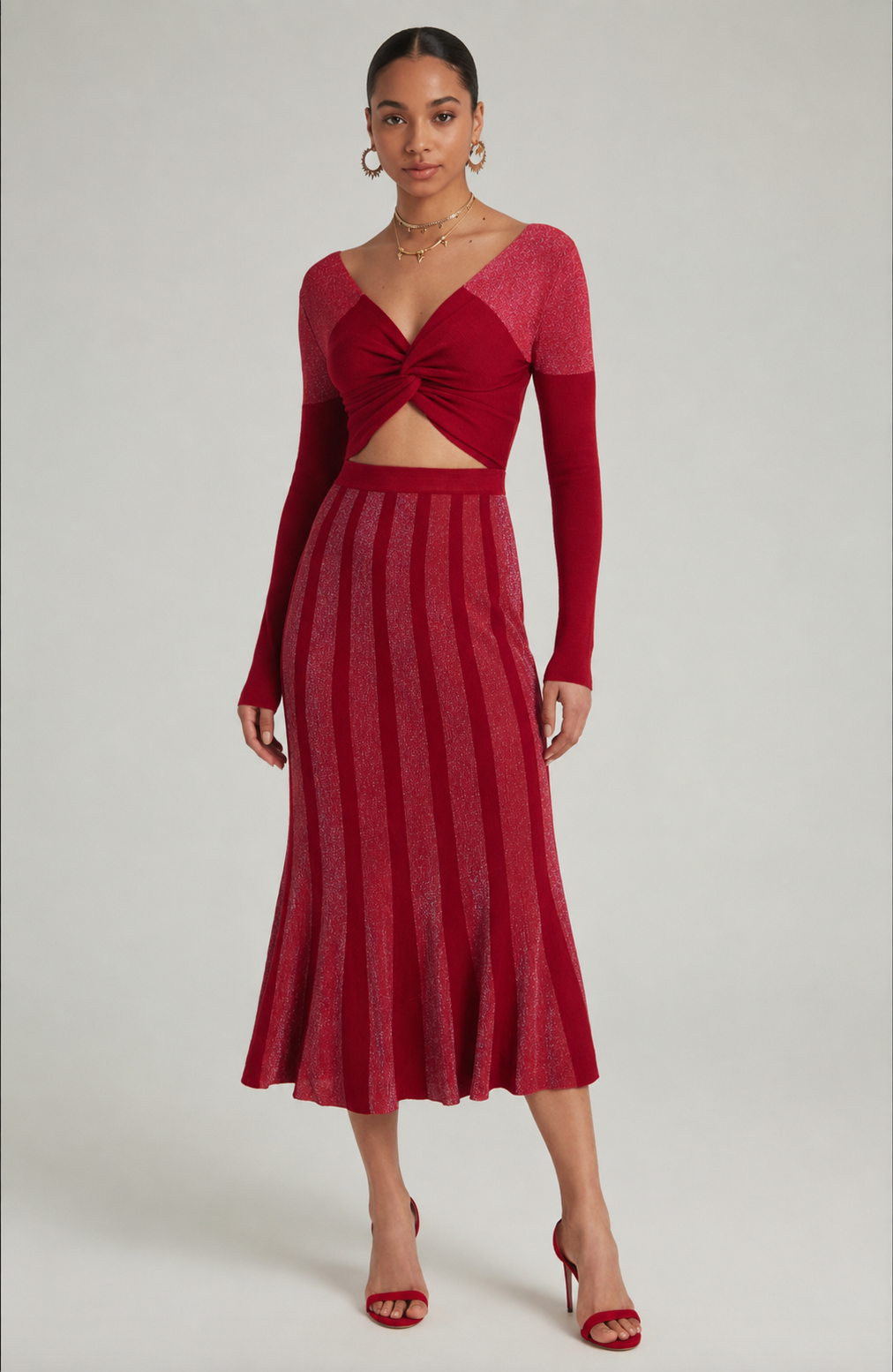 Saloni Twist Crop Top