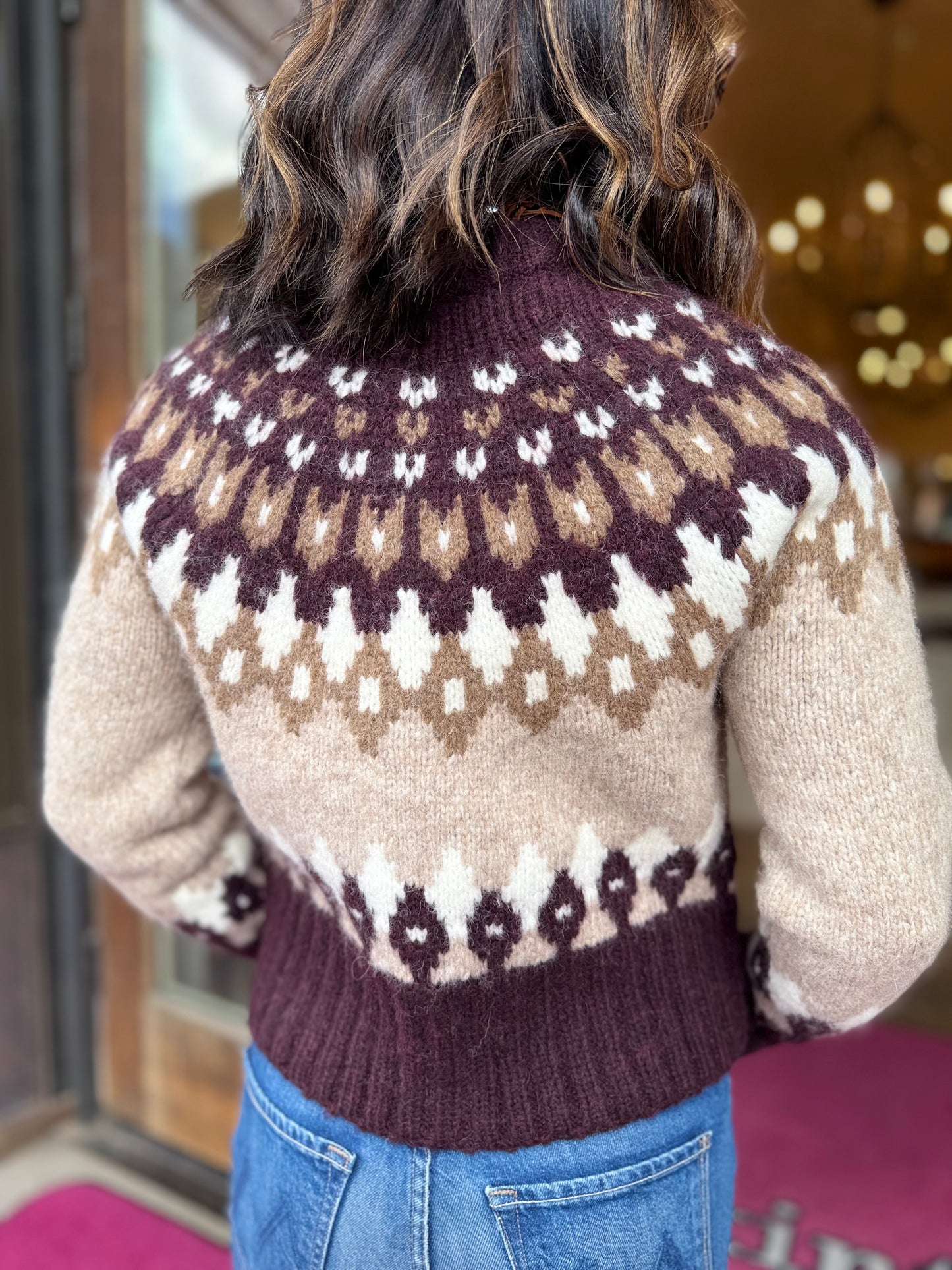 VB Christina Fairisle Cardigan