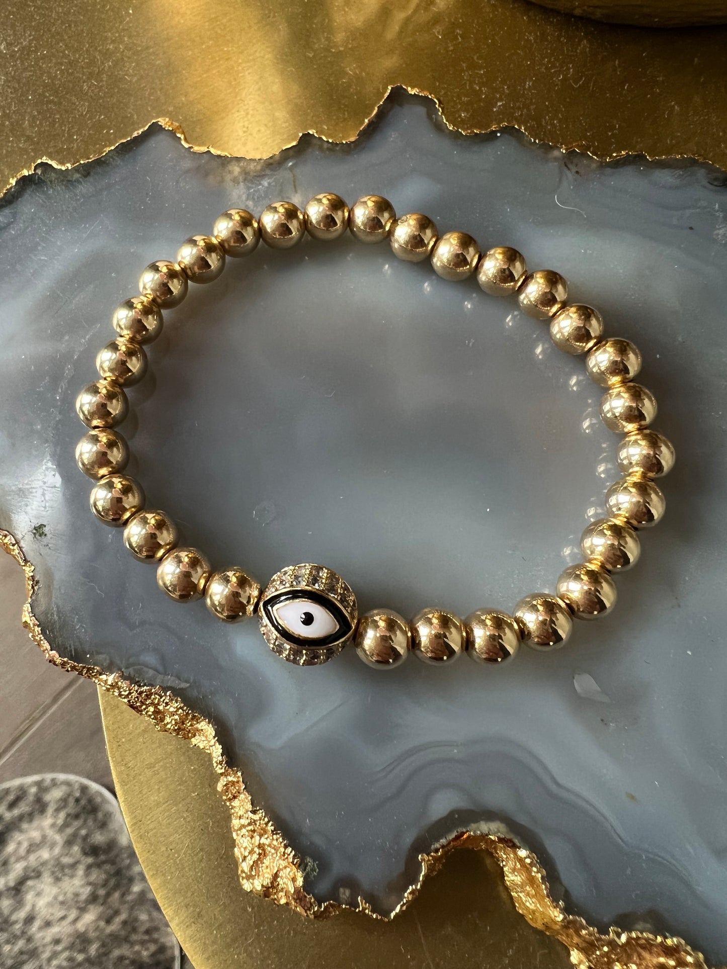 Ruby & Violet Large Eye Bracelet