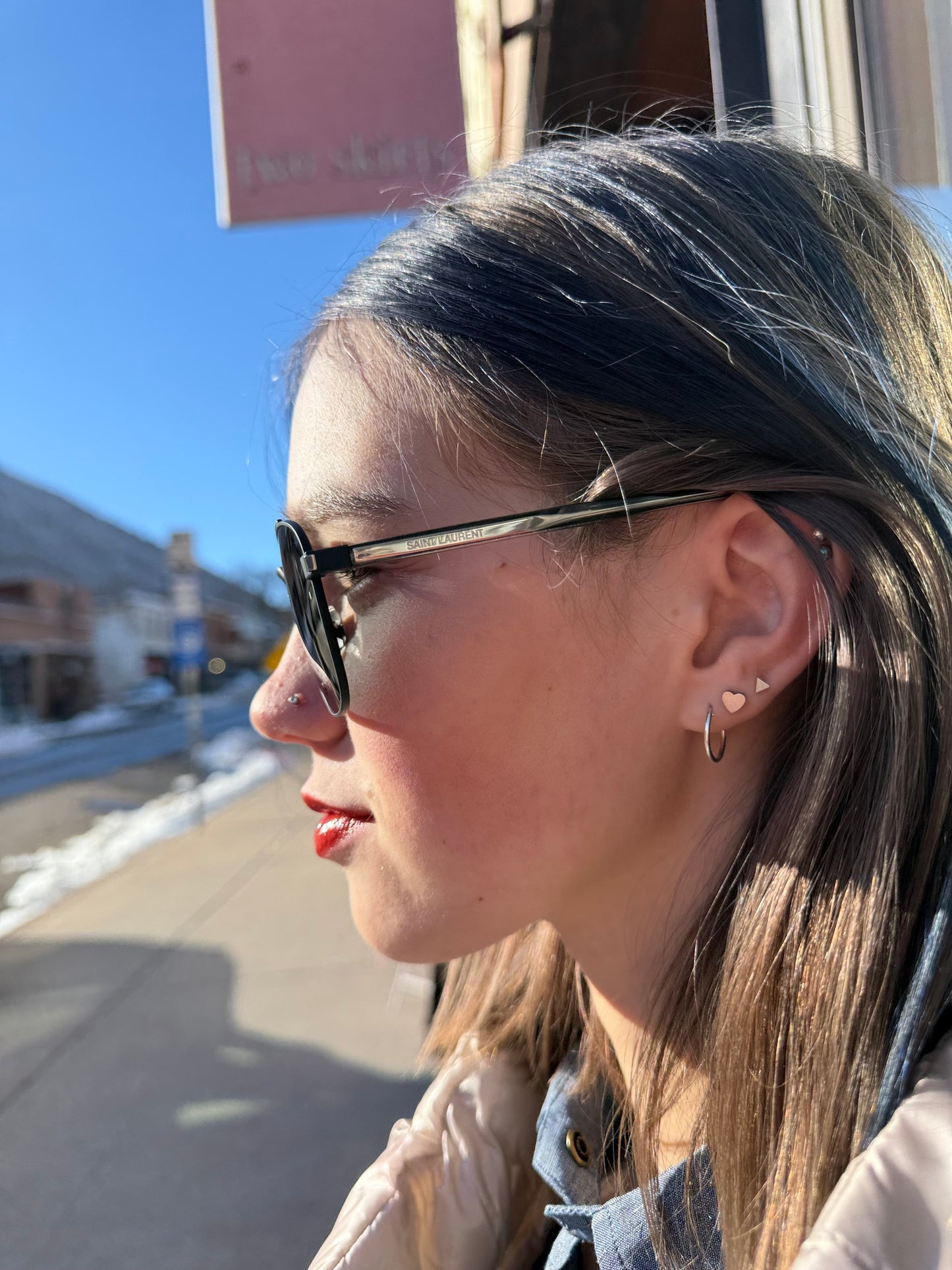 YSL Black Wire Sunglasses