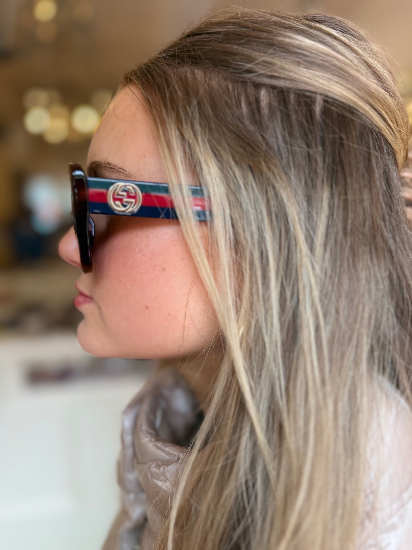 Gucci Tortoise Large Sunglasses