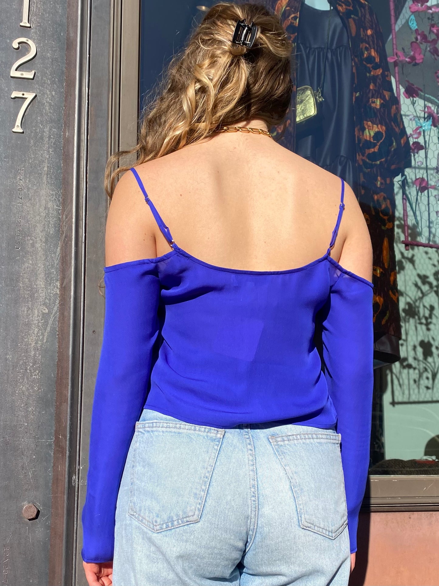Fleur du Mal Cold Shoulder Top