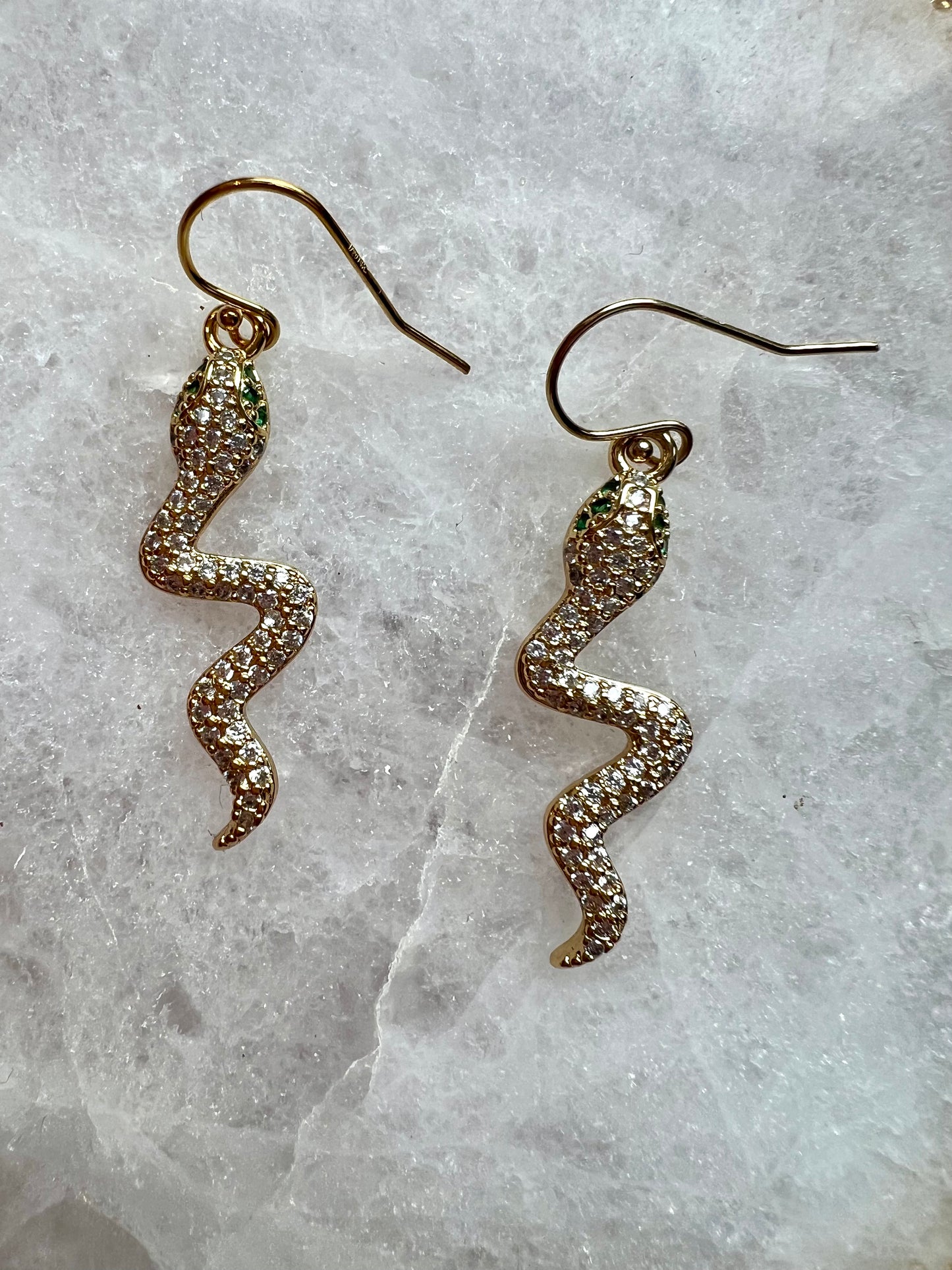 Ruby & Violet Thick Snakey Earrings