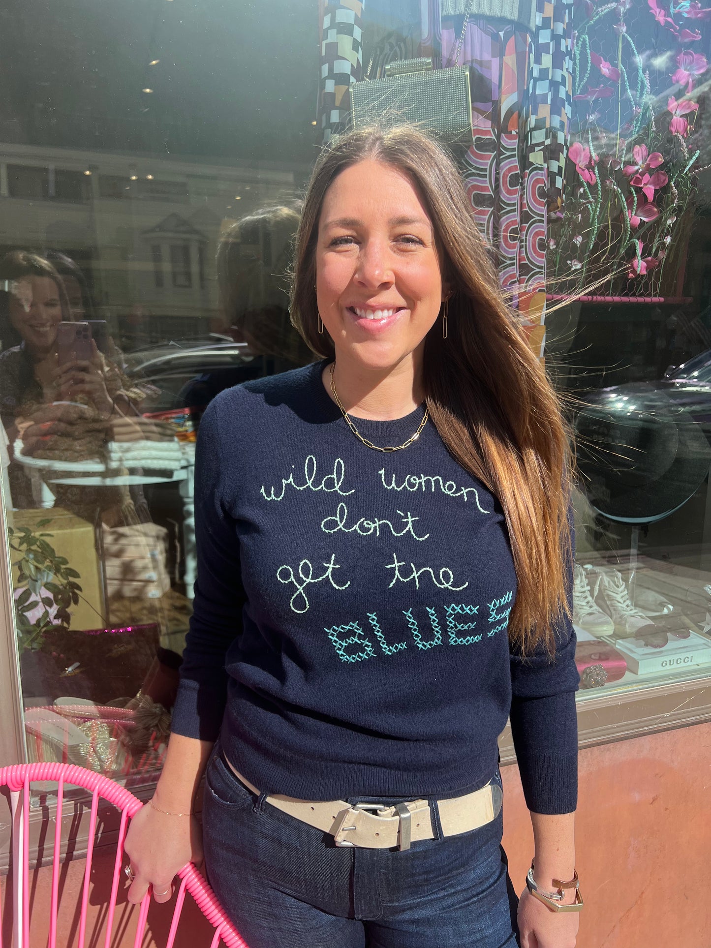 Lingua Franca Wild Women Crewneck