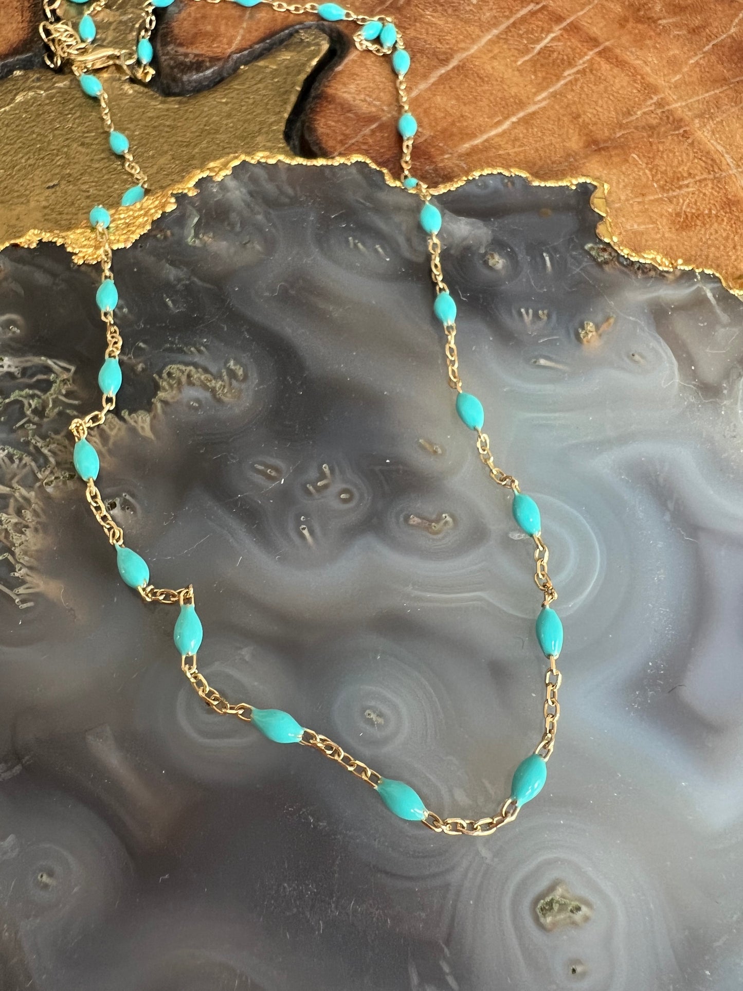 Erin Wachs Enamel Seed Necklaces