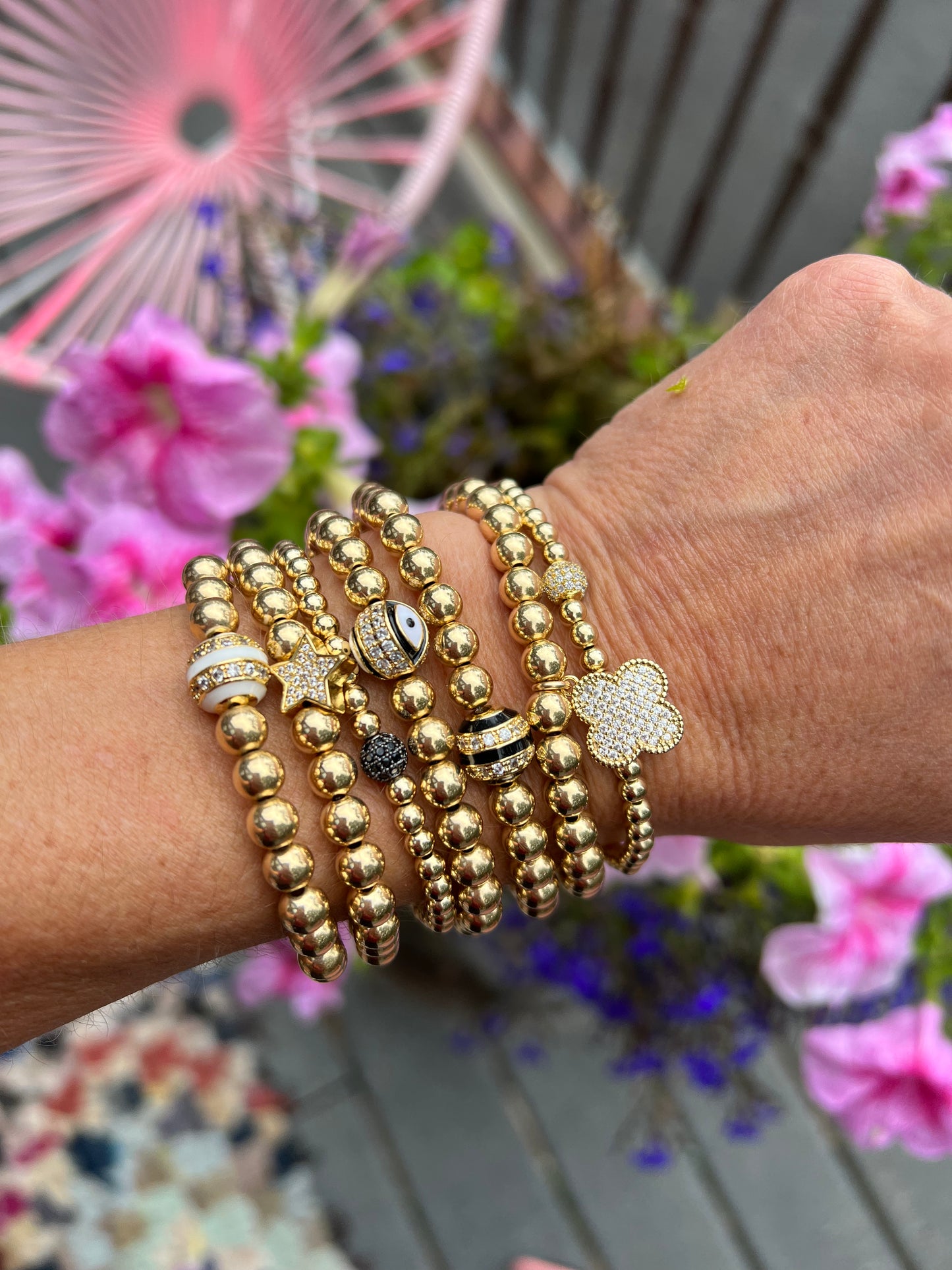 Ruby & Violet Large Eye Bracelet