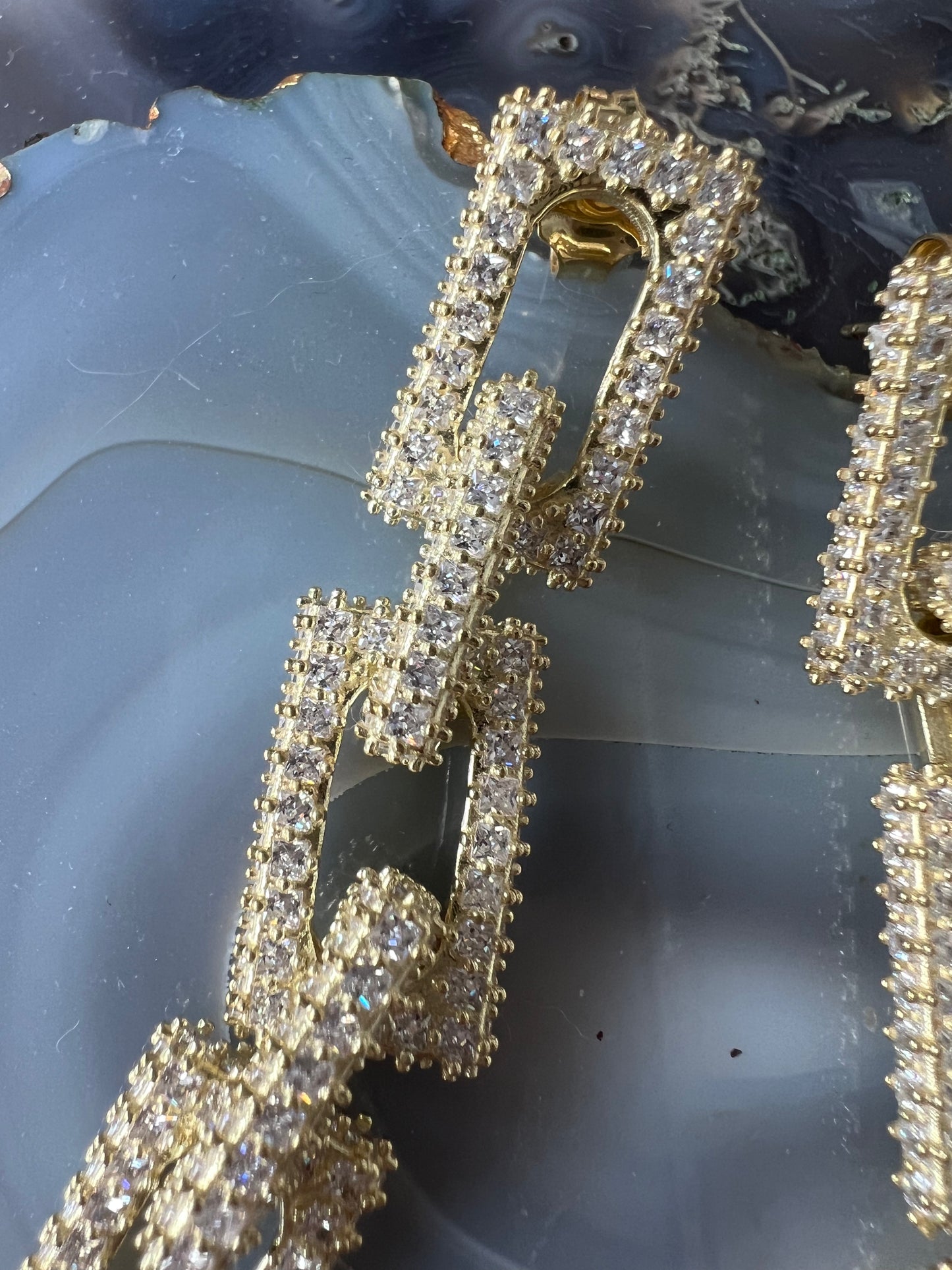 Nickho Rey Blank Link Earrings