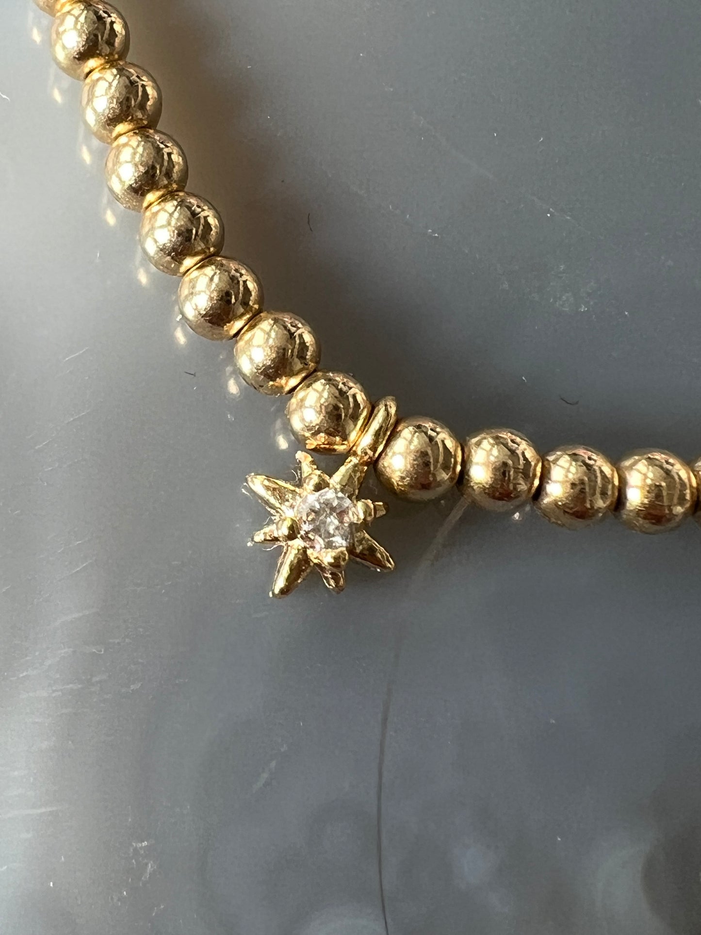 Ruby & Violet Starburst Ball Bracelet