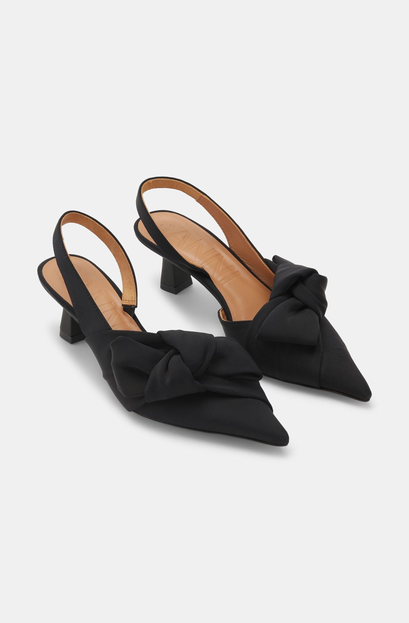 Ganni Bow Kitten Heel – Two Skirts