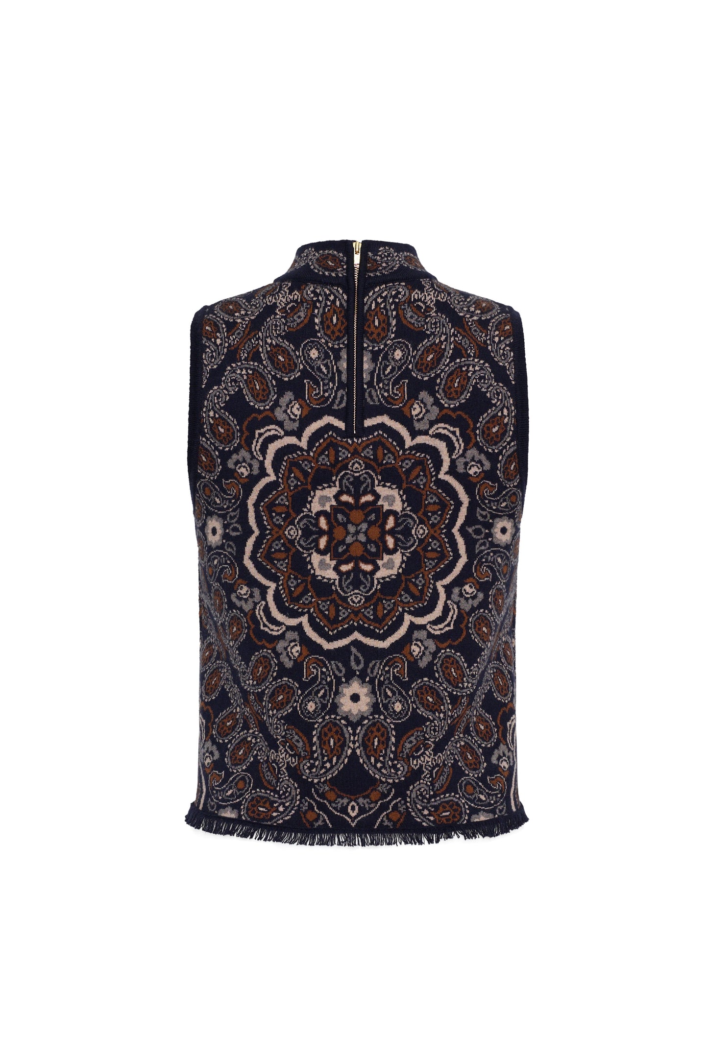 Cara Cara Julissa Top in Bandana Navy, back view