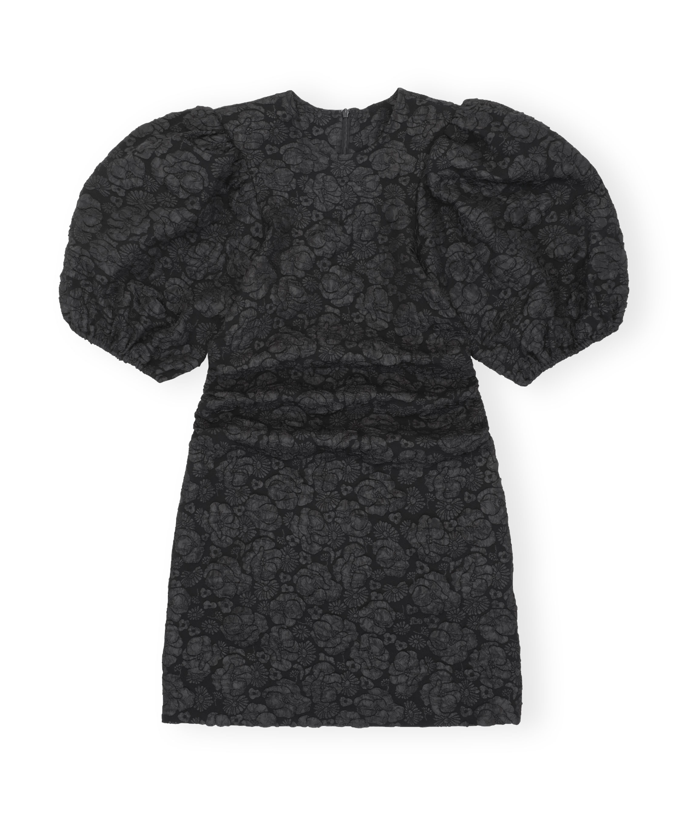 Ganni Puff Sleeve Mini Dress