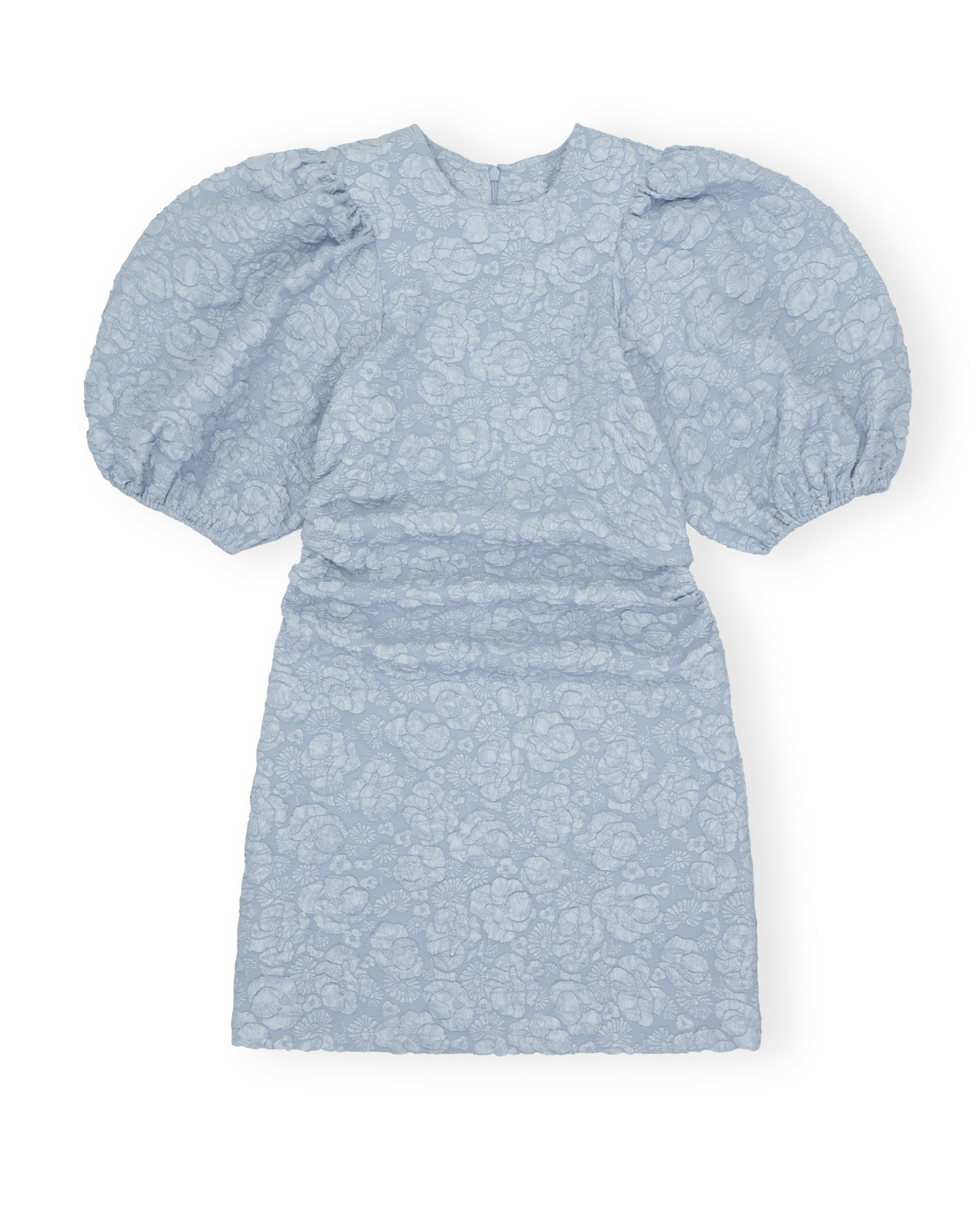 Ganni Puff Sleeve Mini Dress