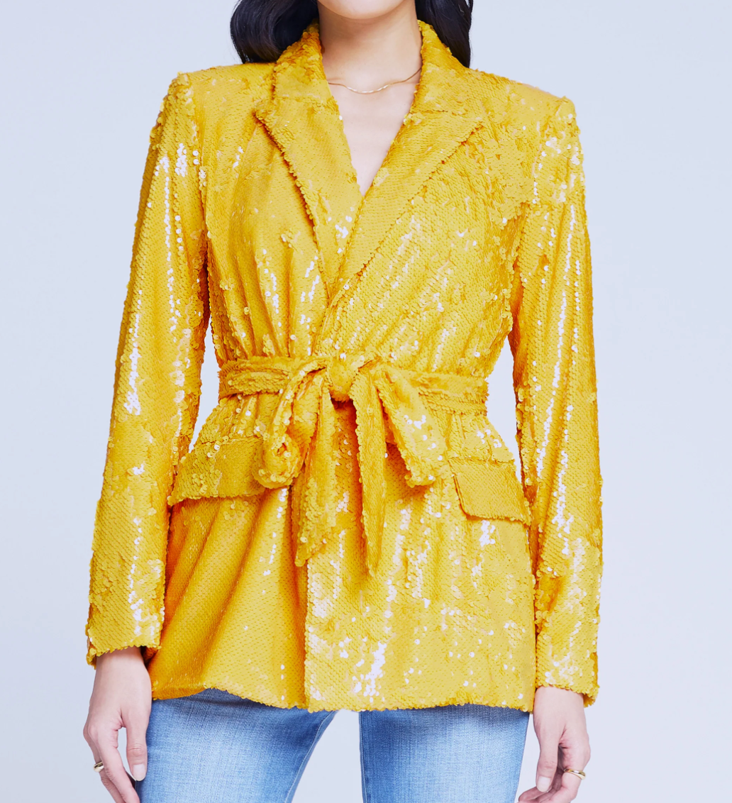 L'Agence Jordana Wrap Belted Blazer