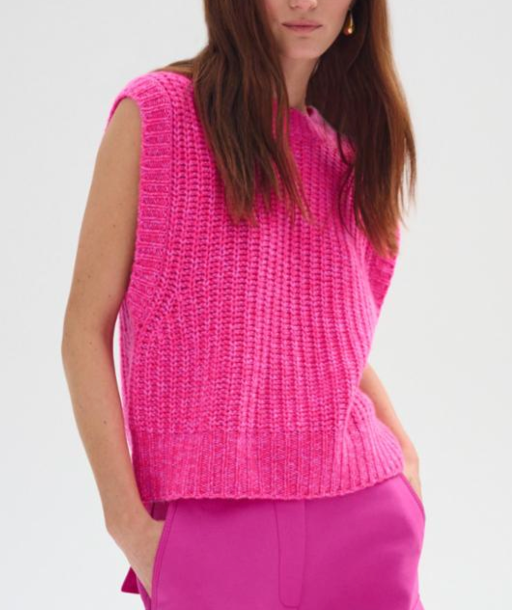 W+W Cashmere Air Plush Ribbed Vest