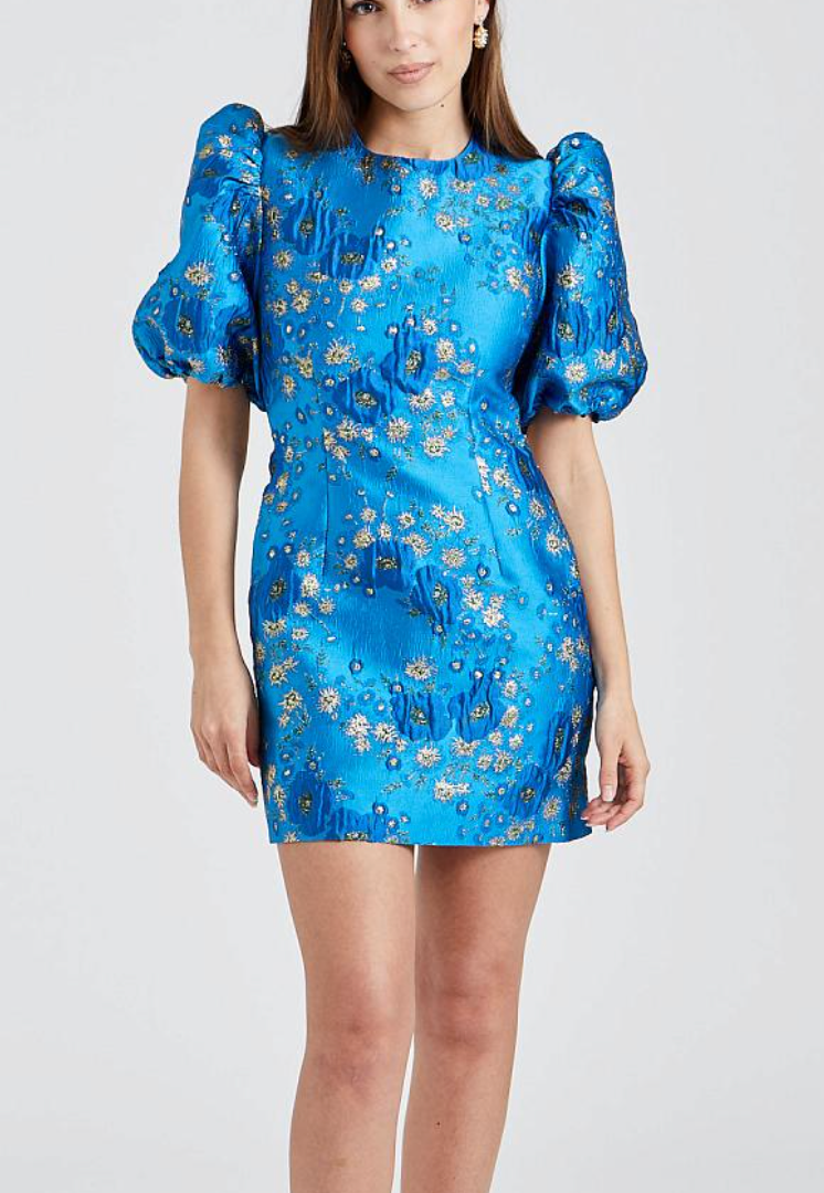 Ganni 3D Open Back Dress