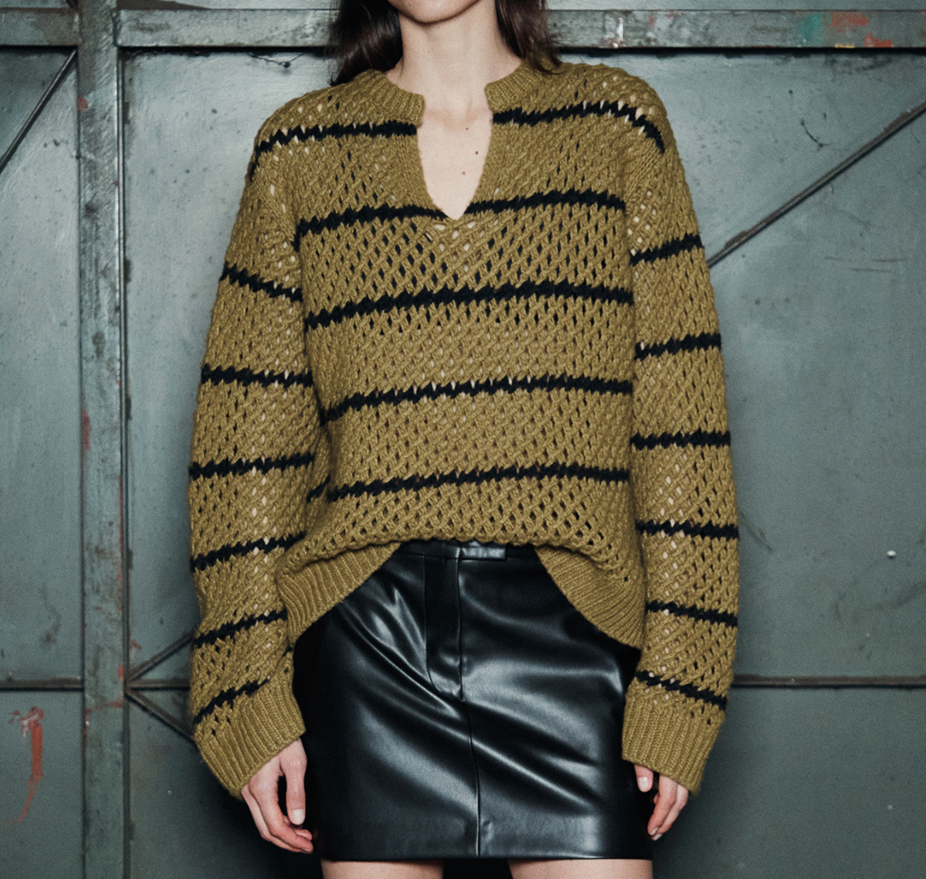 Nude Stripe Sweater