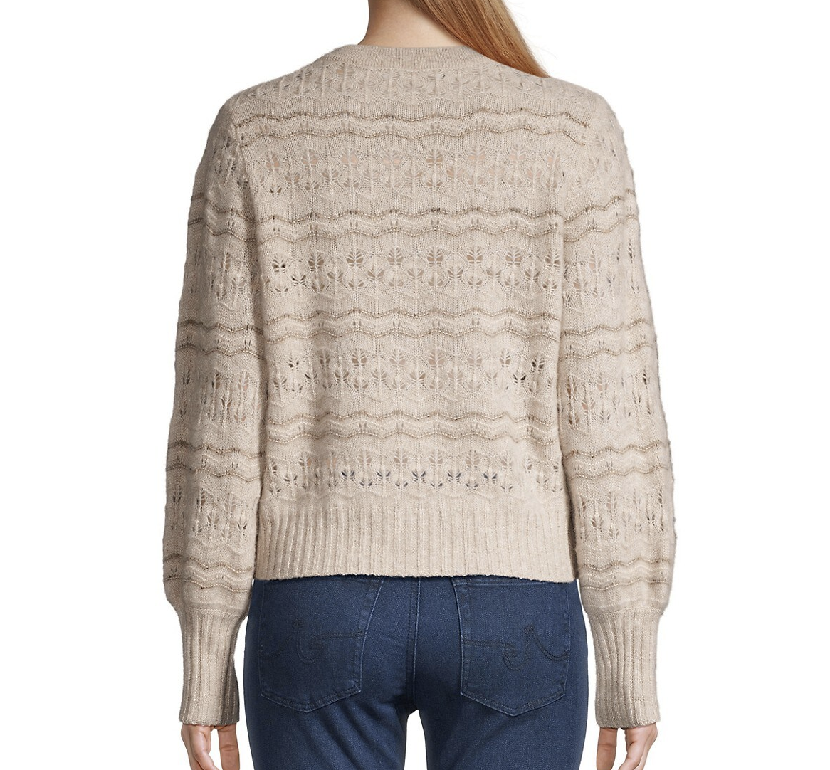 W+W Lace Stitch Crewneck