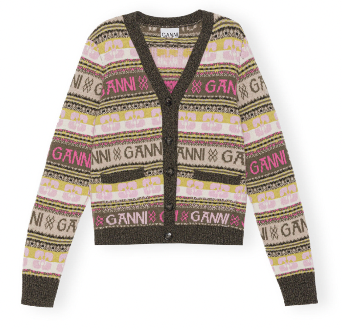 Ganni Wool Mix Cardigan