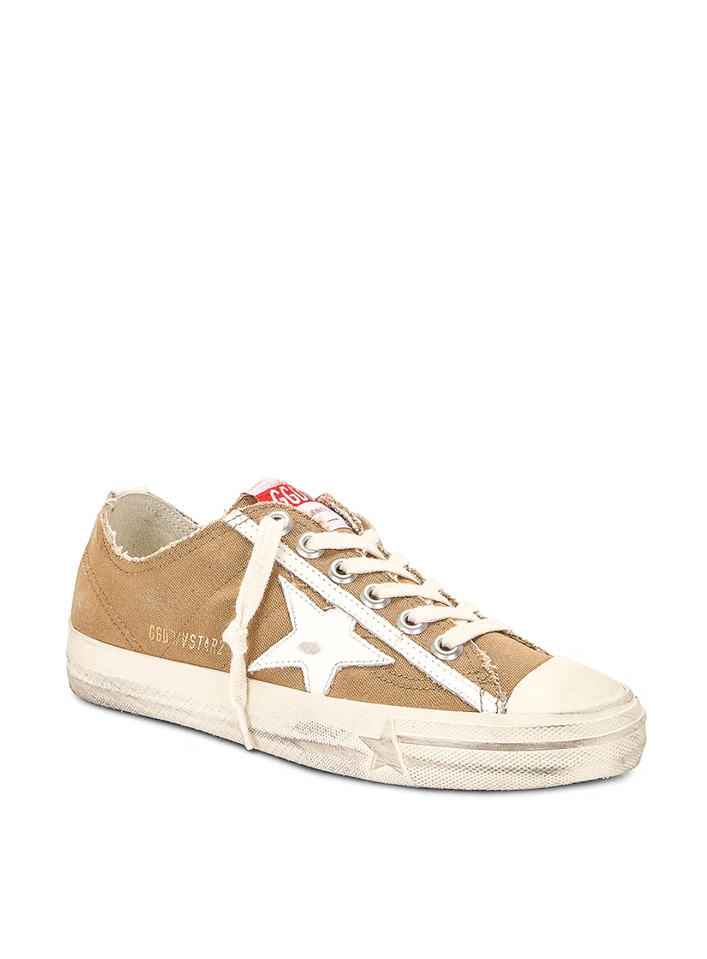 GG V Star Canvas Leather Star