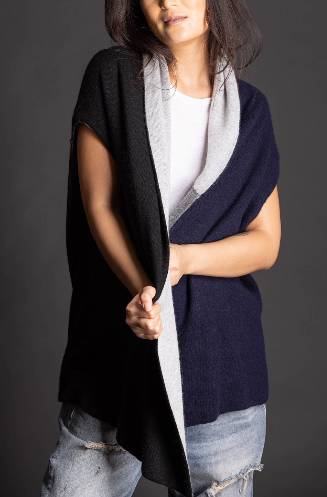 Paychi Guh Color Block Vest