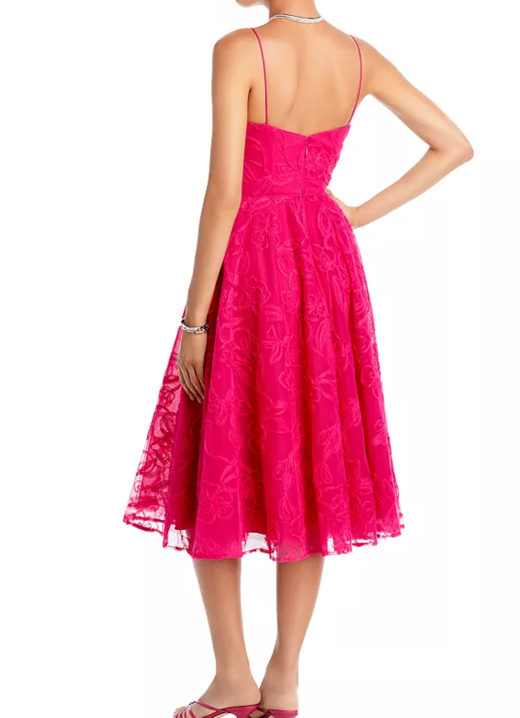 Monique Lhuillier Tulle Midi Dress