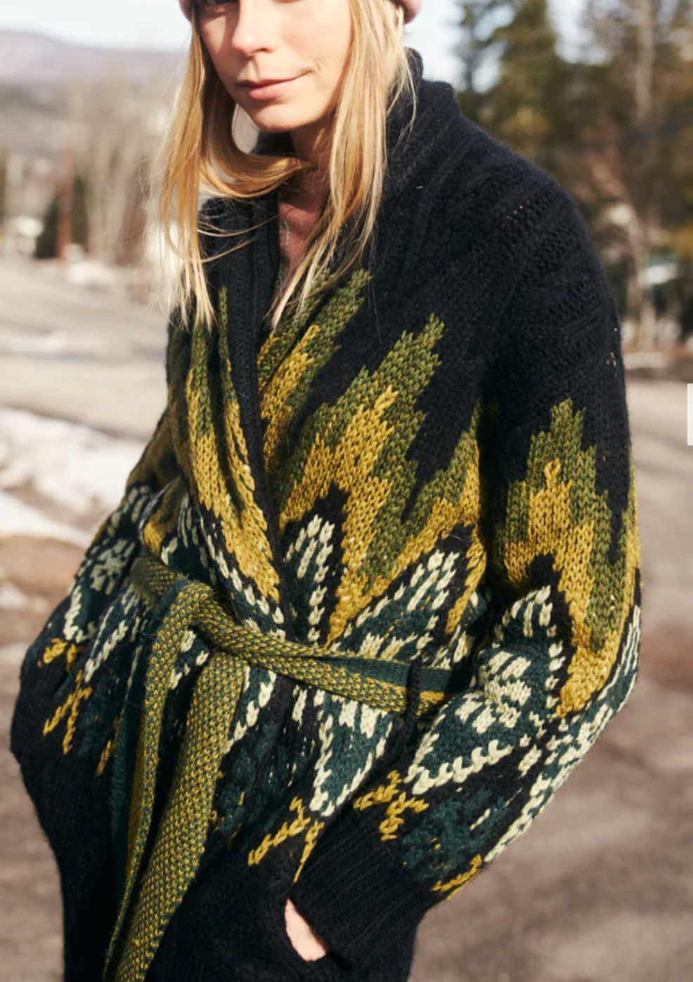 Lingua Franca Margaux Jacquard Robe