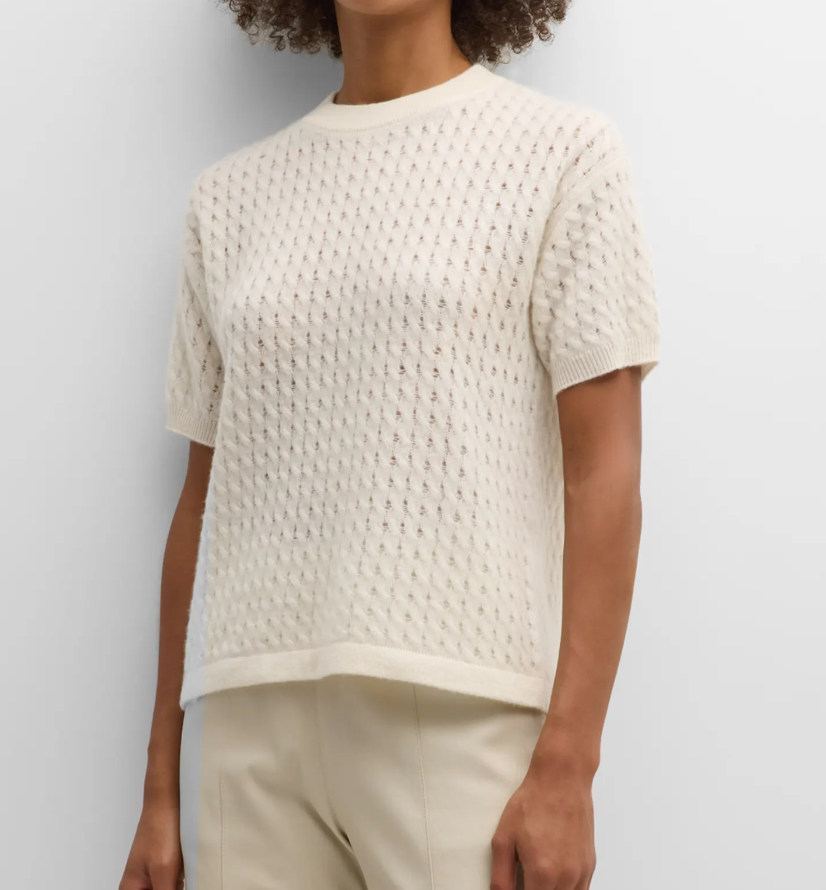 Naadam Pointelle S/S Sweater