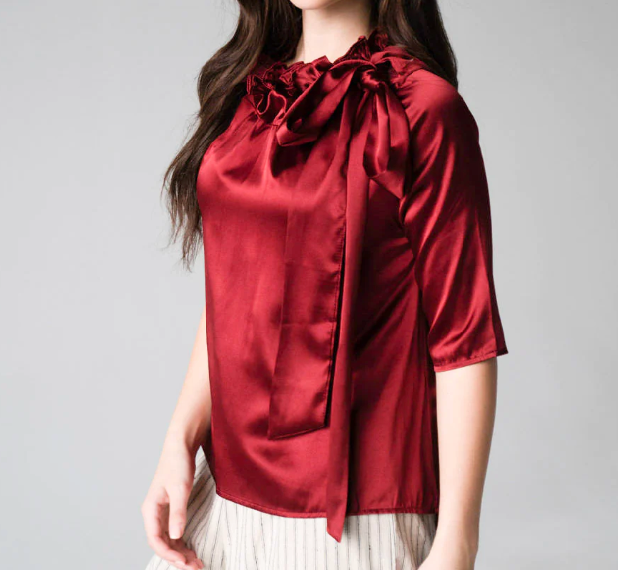 NAW Saint & Sinner Burgundy Top