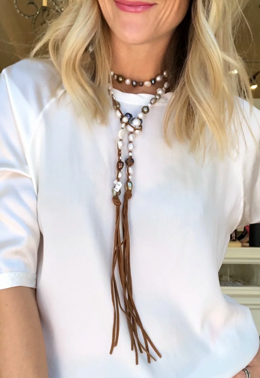 Tess Multi 45" Pearls